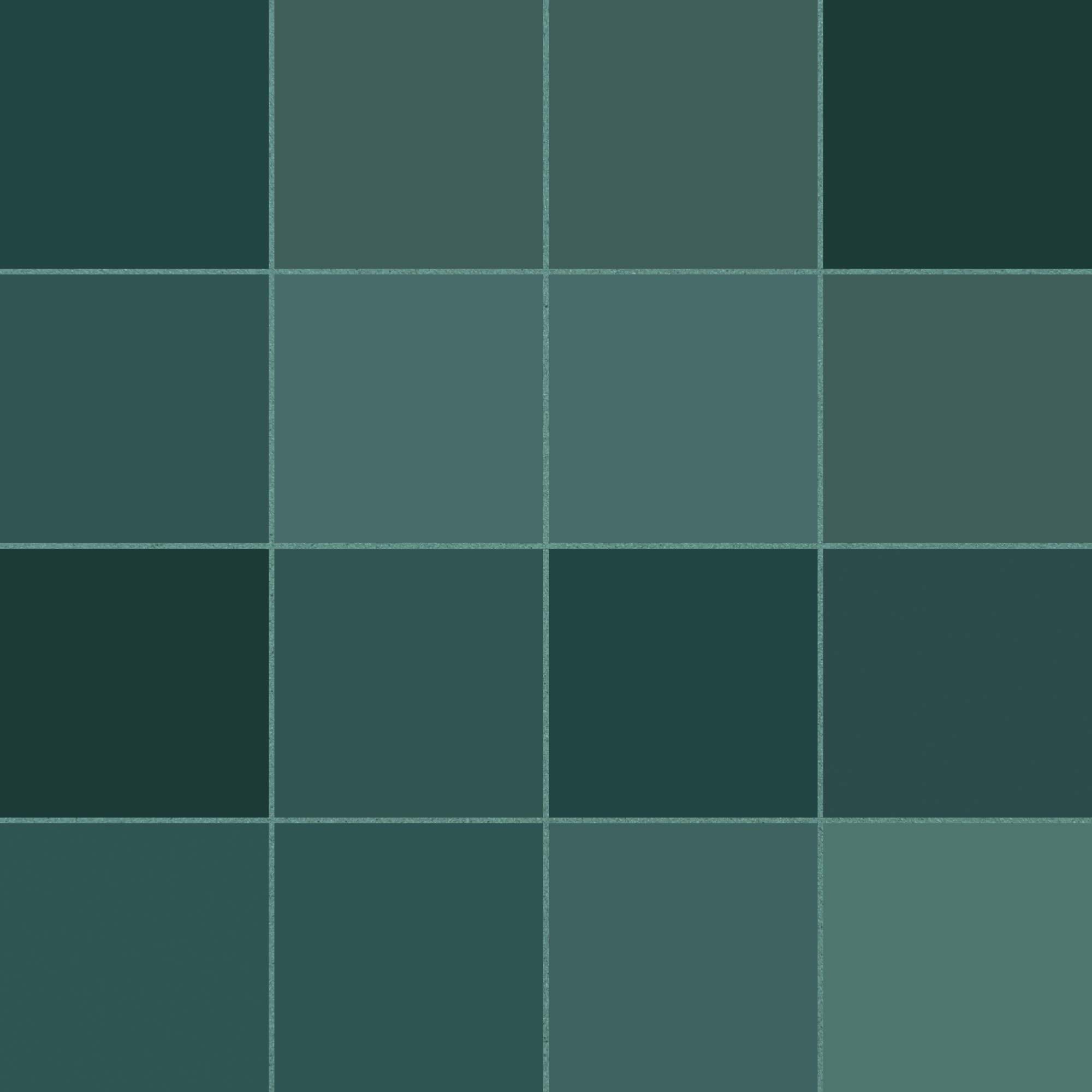 Carrelage effet Zellige Vert Profond 12,3x12,3x0,87 cm Cubriel - Sol et mur intérieur