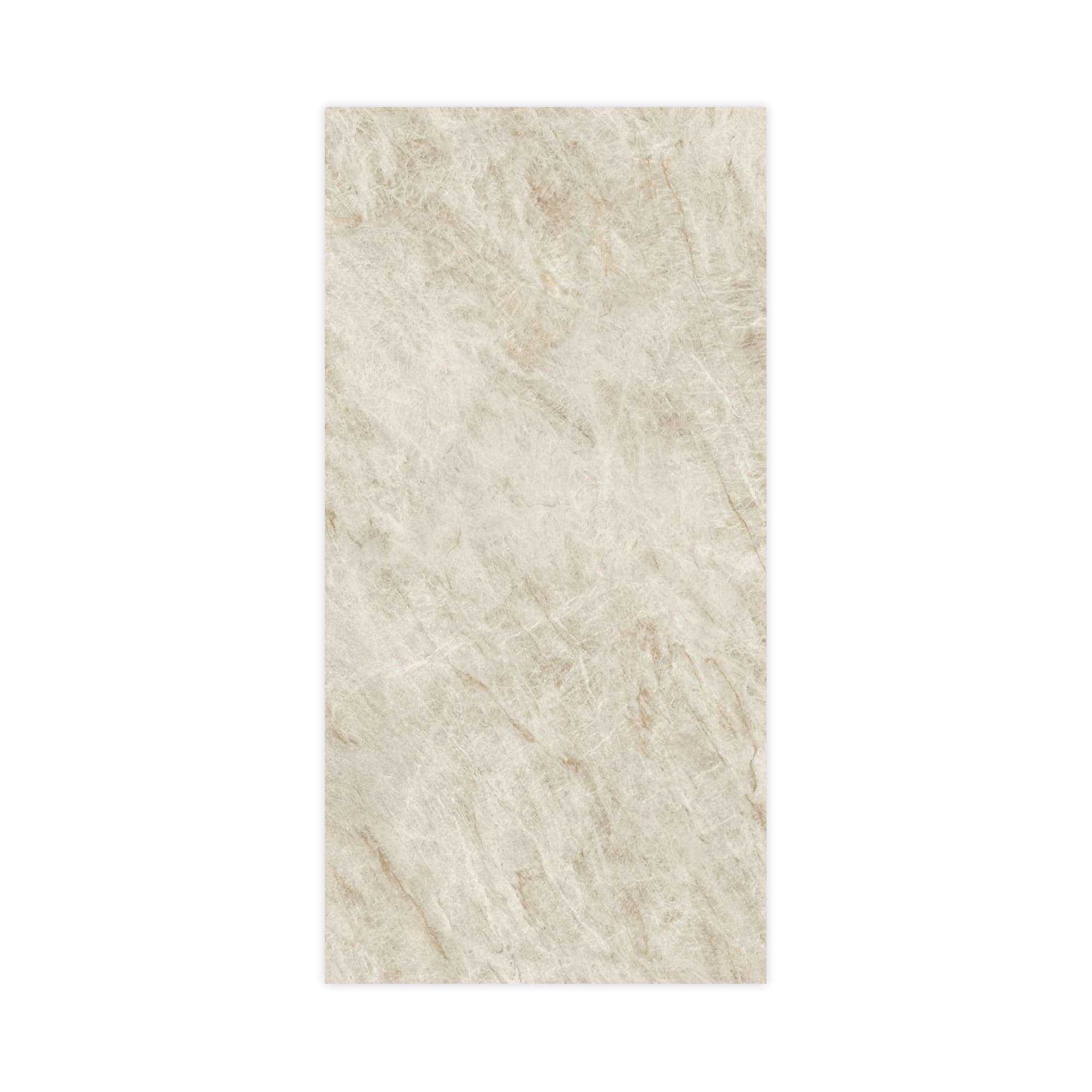 Carrelage effet Marbre Blanc Impérial 240x120x0,9 cm Brillant Sorvella - Mur intérieur