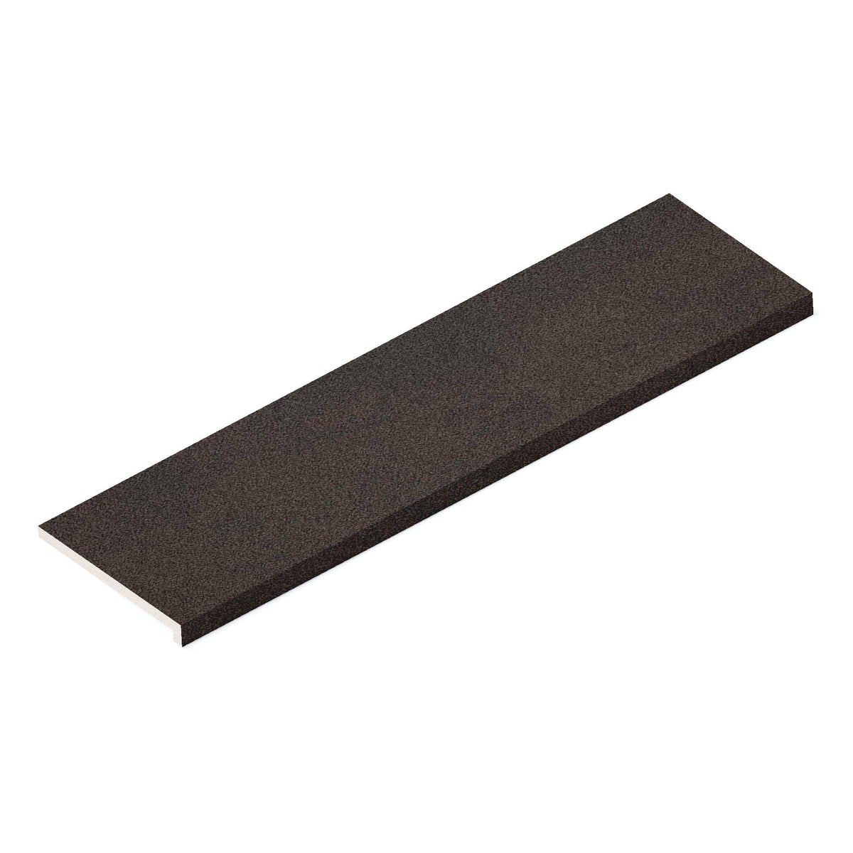 Margelle de piscine effet Béton Brun Cuir 120x33x2 cm Bord Droit avec retombée Vetrano