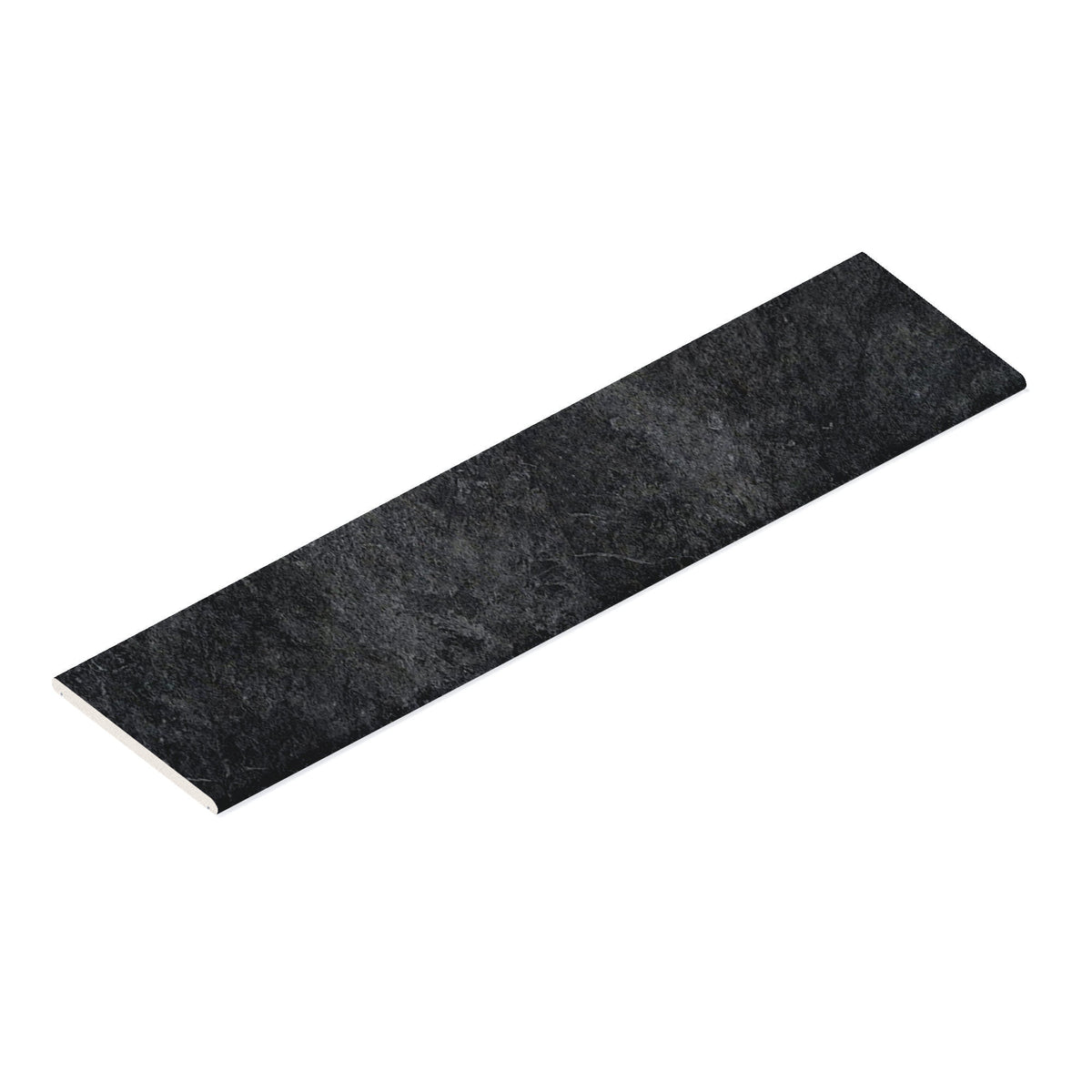 Couvertine effet Pierre Quartzite Gris Dark 120x30x2 cm Bord 1/2 Rond Double Larmier Teravio