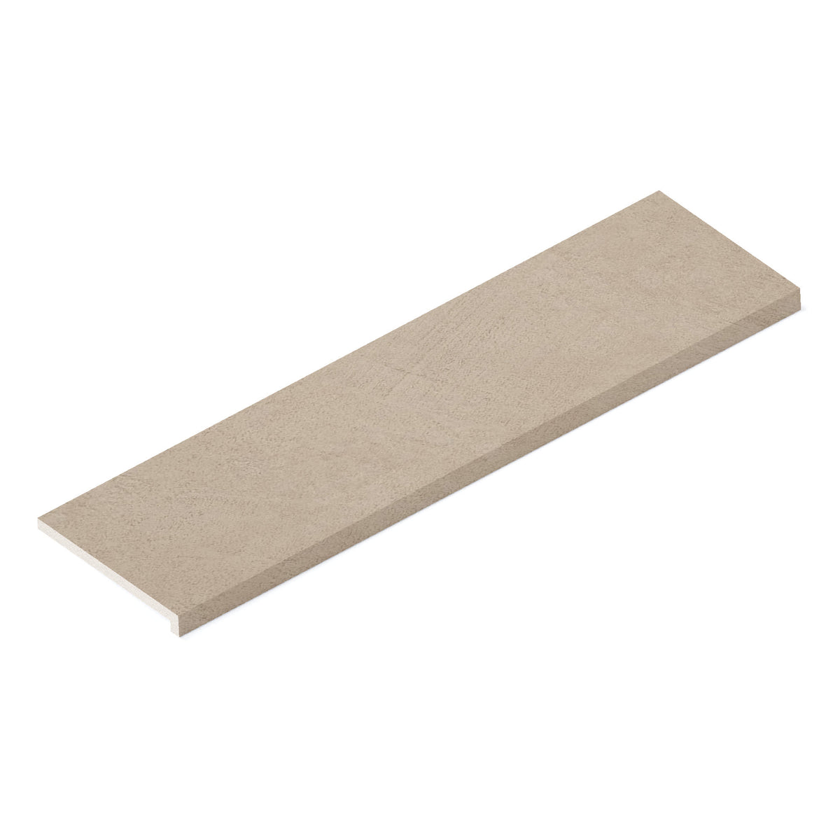 Margelle de piscine effet Béton Grège 120x33x2 cm Bord Droit avec retombée Benzaro