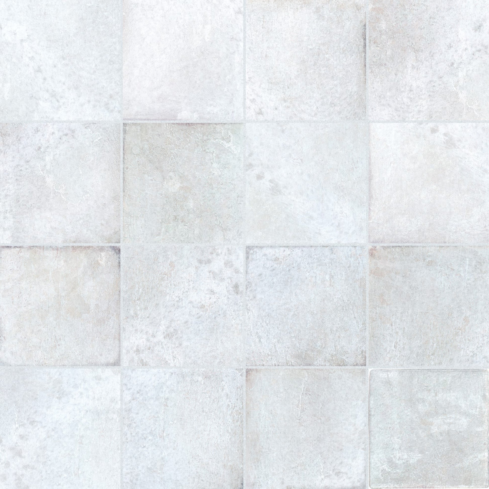 Carrelage effet Zellige Blanc 10x10x0,85 cm Caldero - Mur intérieur