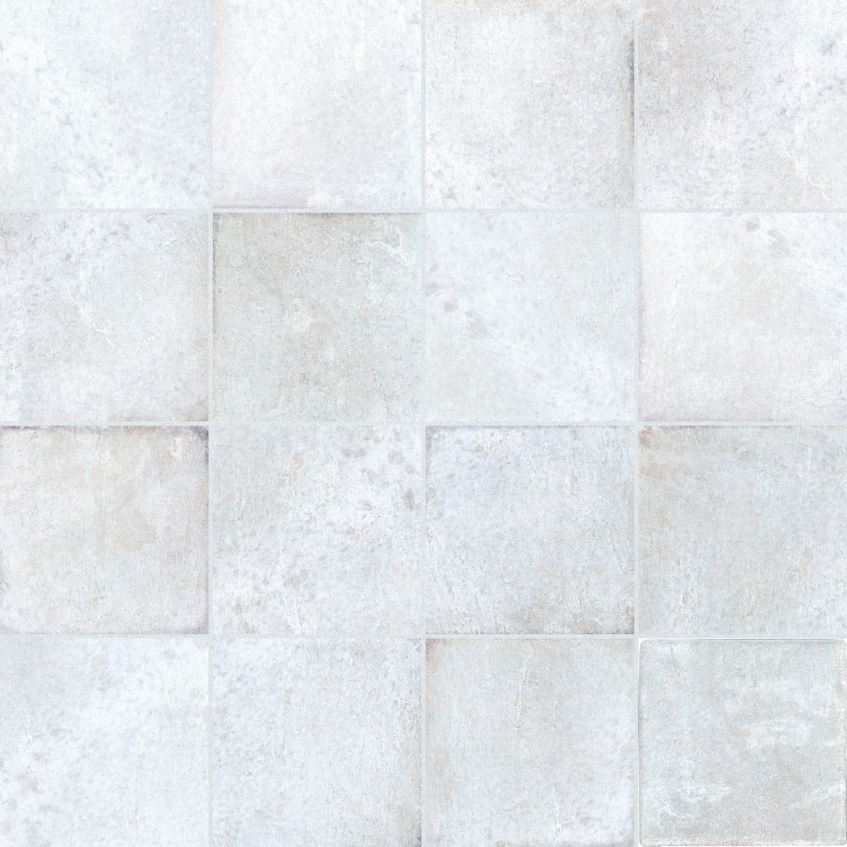 Carrelage effet Zellige Blanc 10x10x0,85 cm Caldero - Mur intérieur