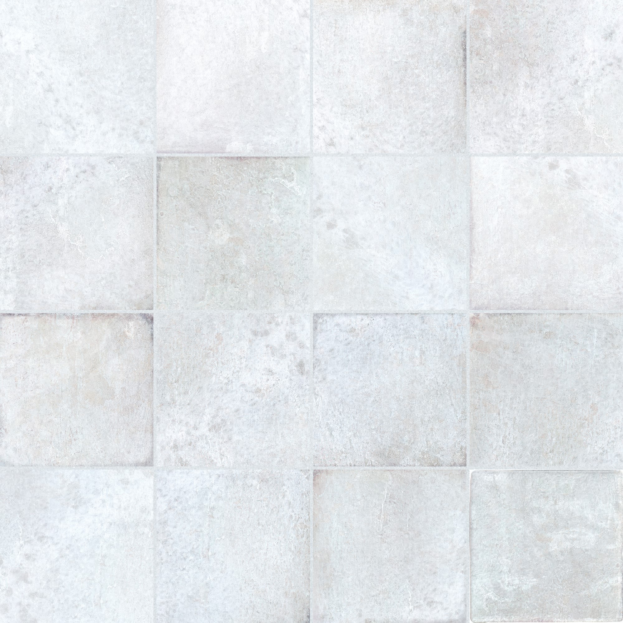 Carrelage effet Zellige Blanc 10x10x0,85 cm Caldero - Mur intérieur