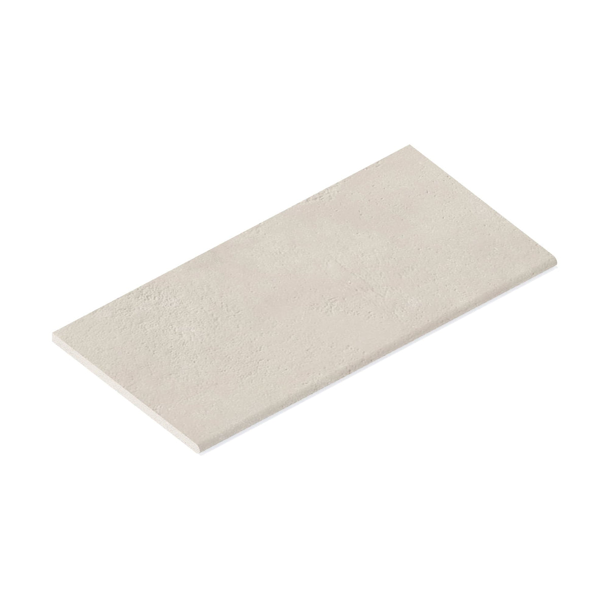 Margelle de piscine effet Béton Gris Luce 80x40x2 cm Bord 1/2 Rond Gravino