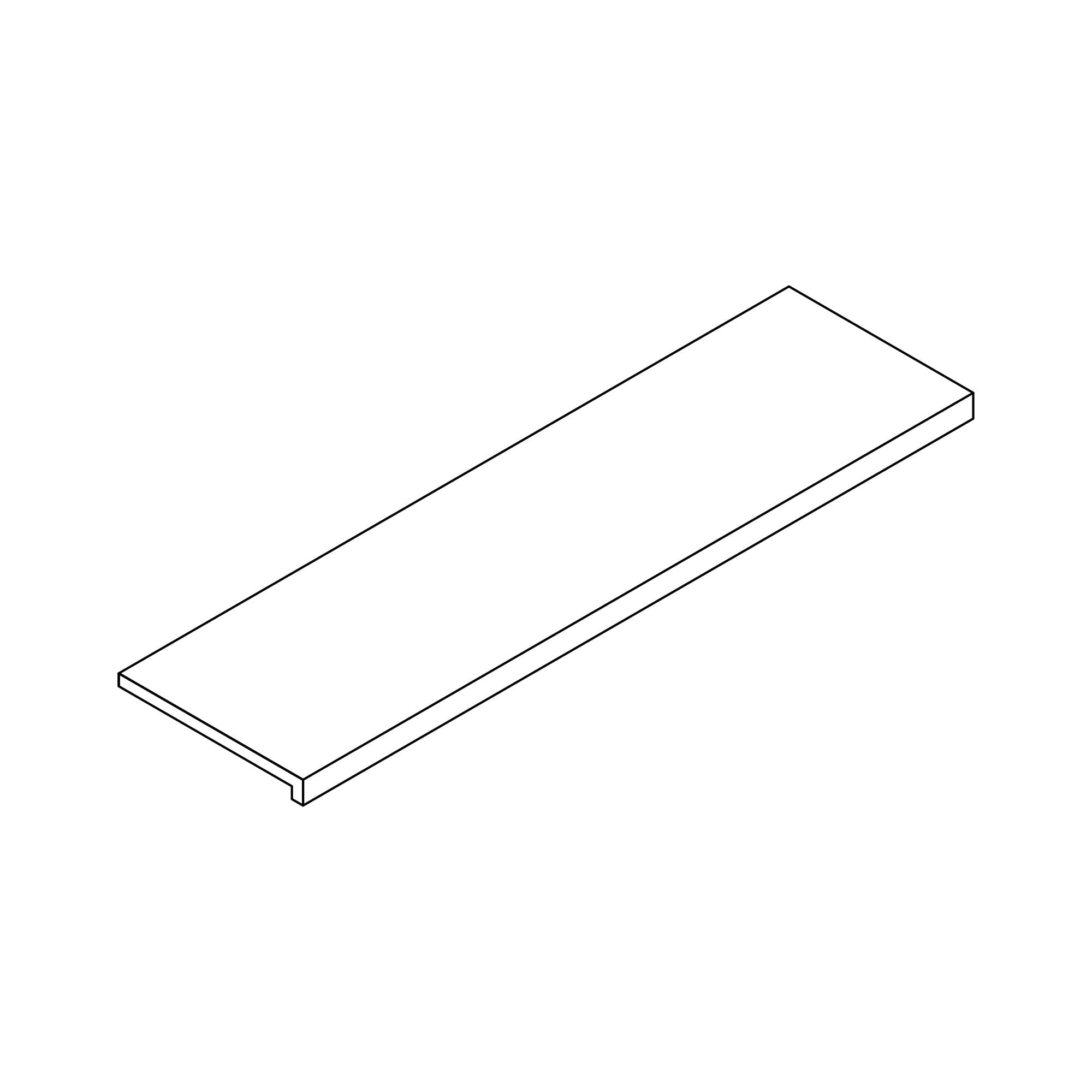 Margelle de piscine effet Pierre Quartzite Beige Doré 120x33x2 cm Bord Droit avec retombée Salvero