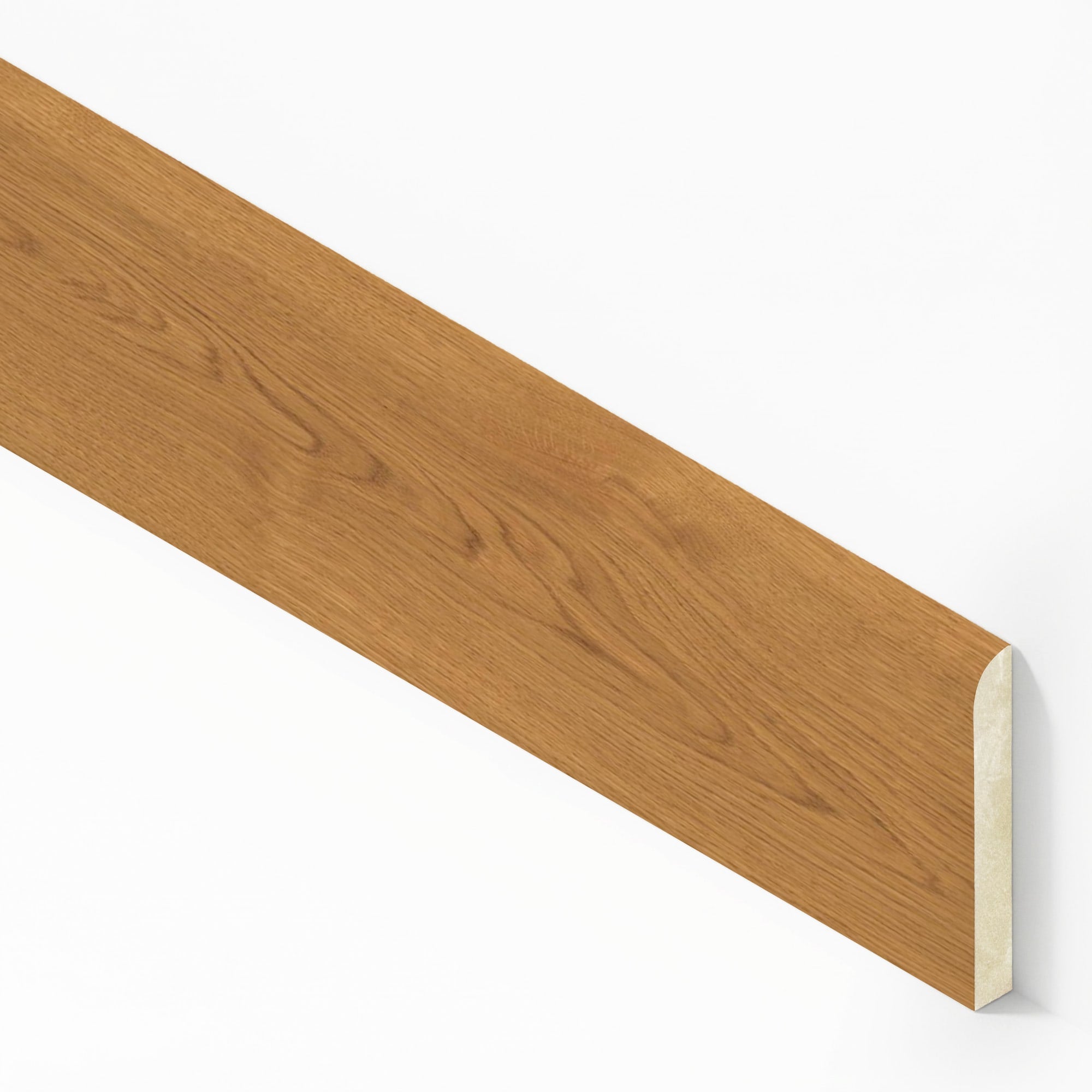 Plinthe carrelage effet Bois Chêne Caramel 120x6,5 cm Mat Bravino