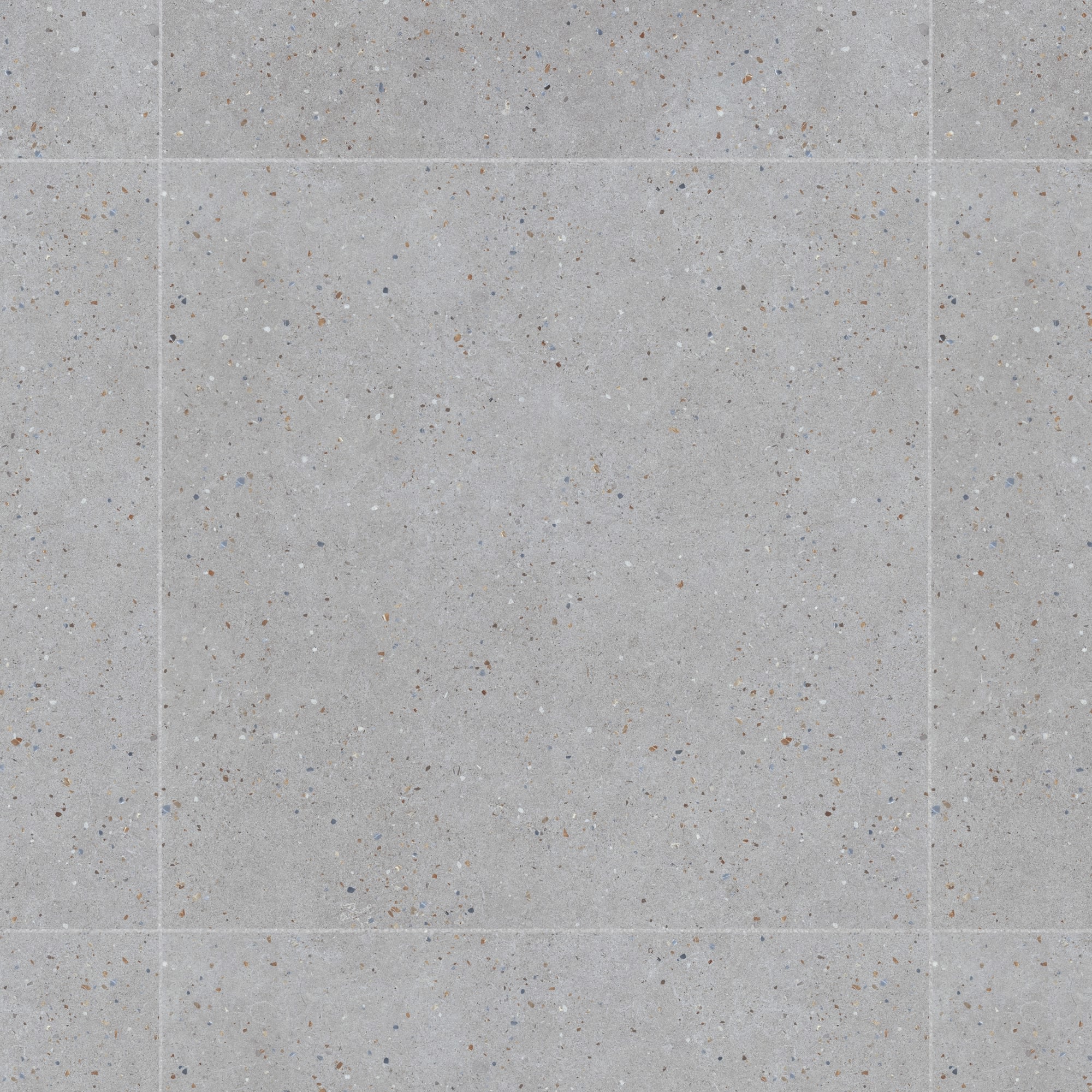 Carrelage effet Terrazzo Gris Foncé 90x90x0,9 cm Soreli - Sol et mur intérieur
