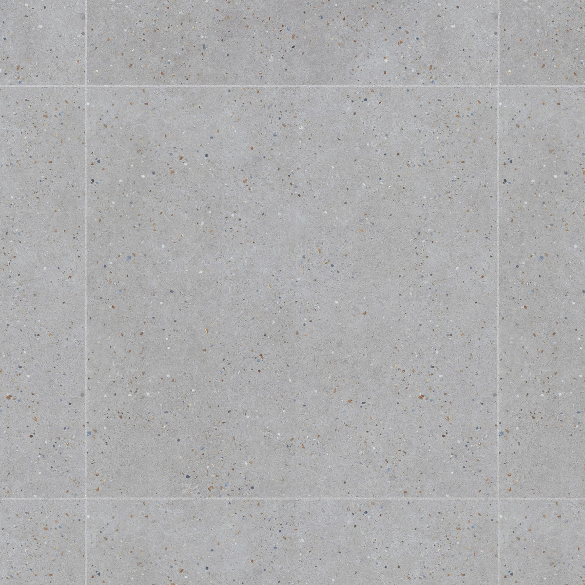 Carrelage effet Terrazzo Gris Foncé 90x90x0,9 cm Soreli - Sol et mur intérieur