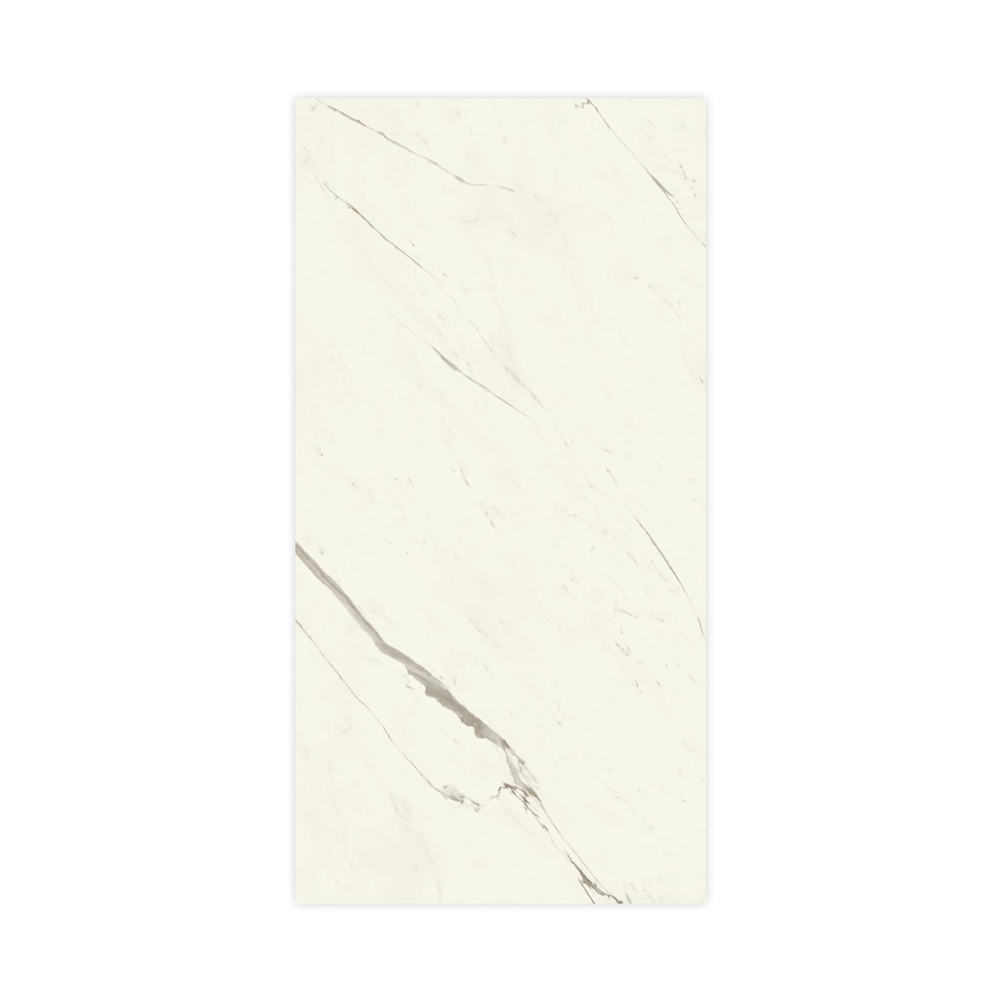 Carrelage effet Marbre Blanc Calacatta Alba 240x120x0,9 cm Brillant Montira - Mur intérieur
