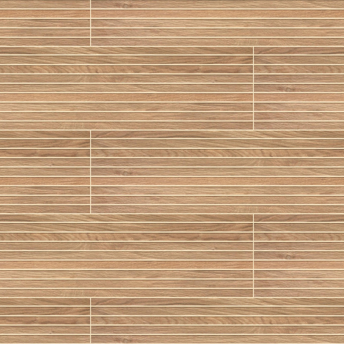 Carrelage effet Bois Chêne Nature Stripe 90x22,5x0,95 cm Mat Olmero - Mur intérieur