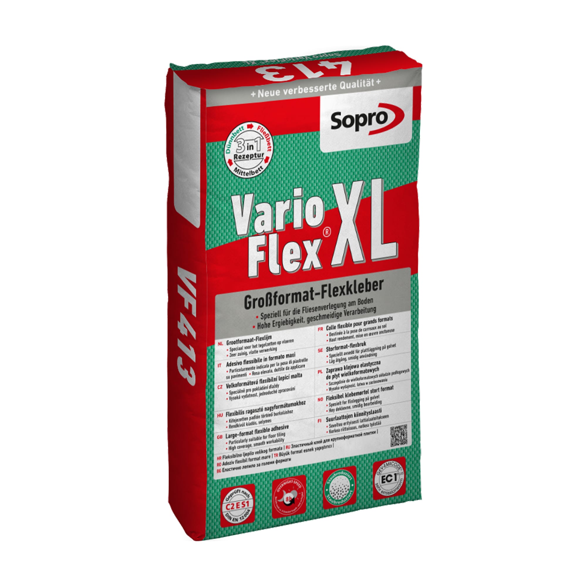 Colle carrelage intérieur spéciale grand format XL - Sopro VF 413 - 25 kg