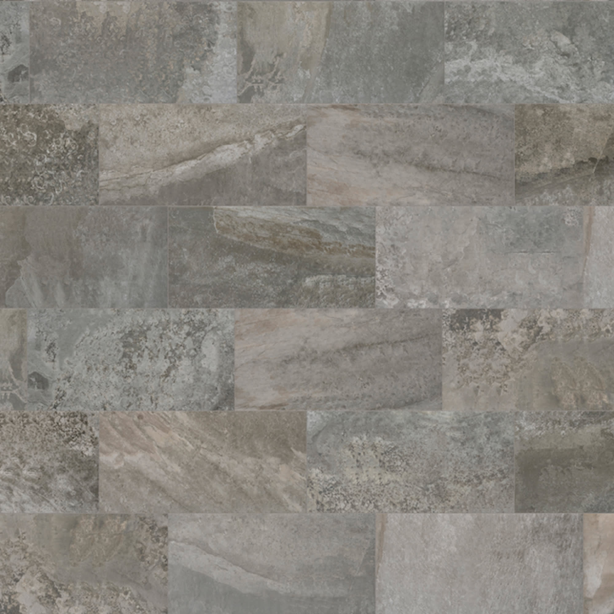 Carrelage Piscine effet Pierre de Bali Gris 62,6x31x0,9 cm Stromboli