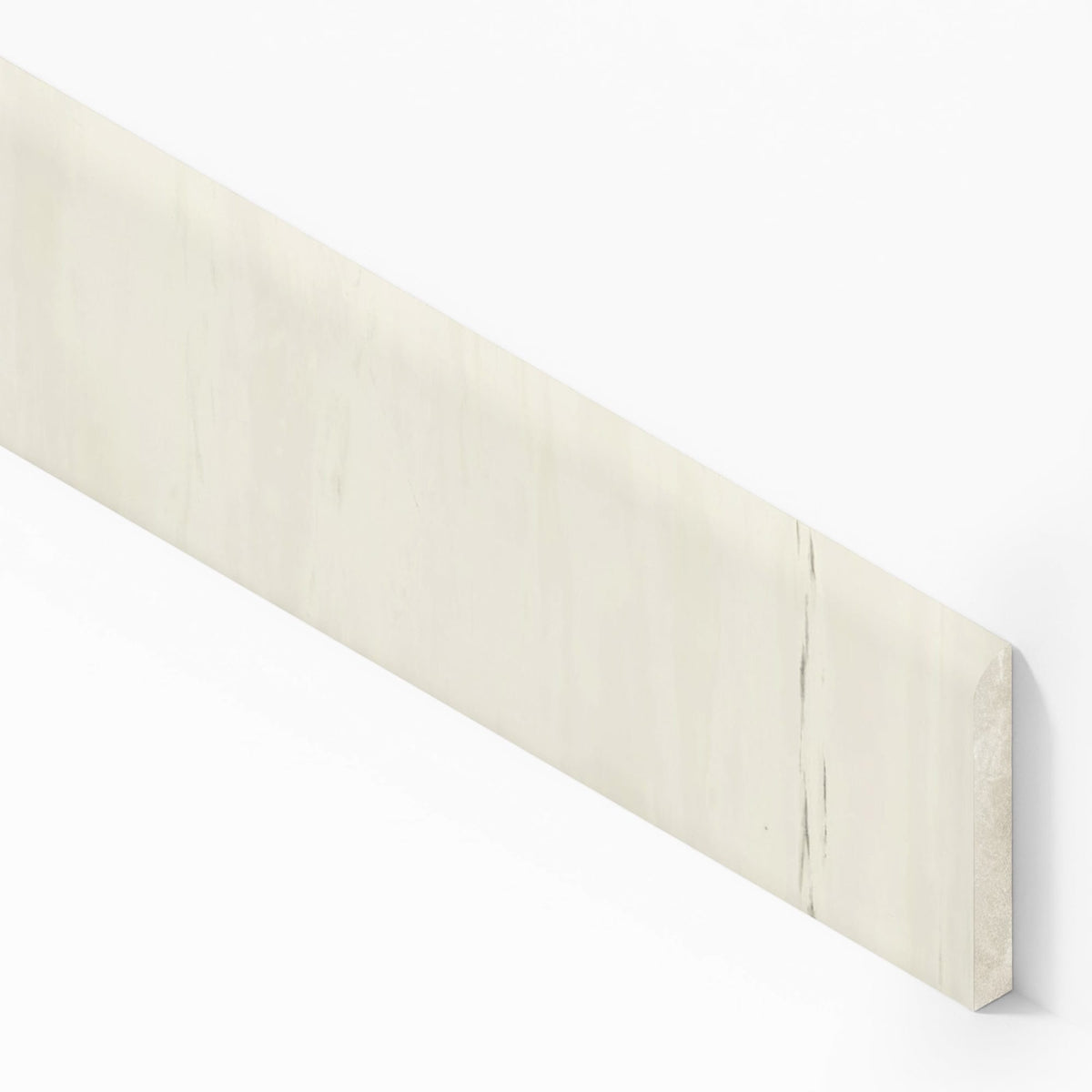 Plinthe carrelage effet Marbre Blanc Dolomite 60x7,2 cm Brillant Marvillo