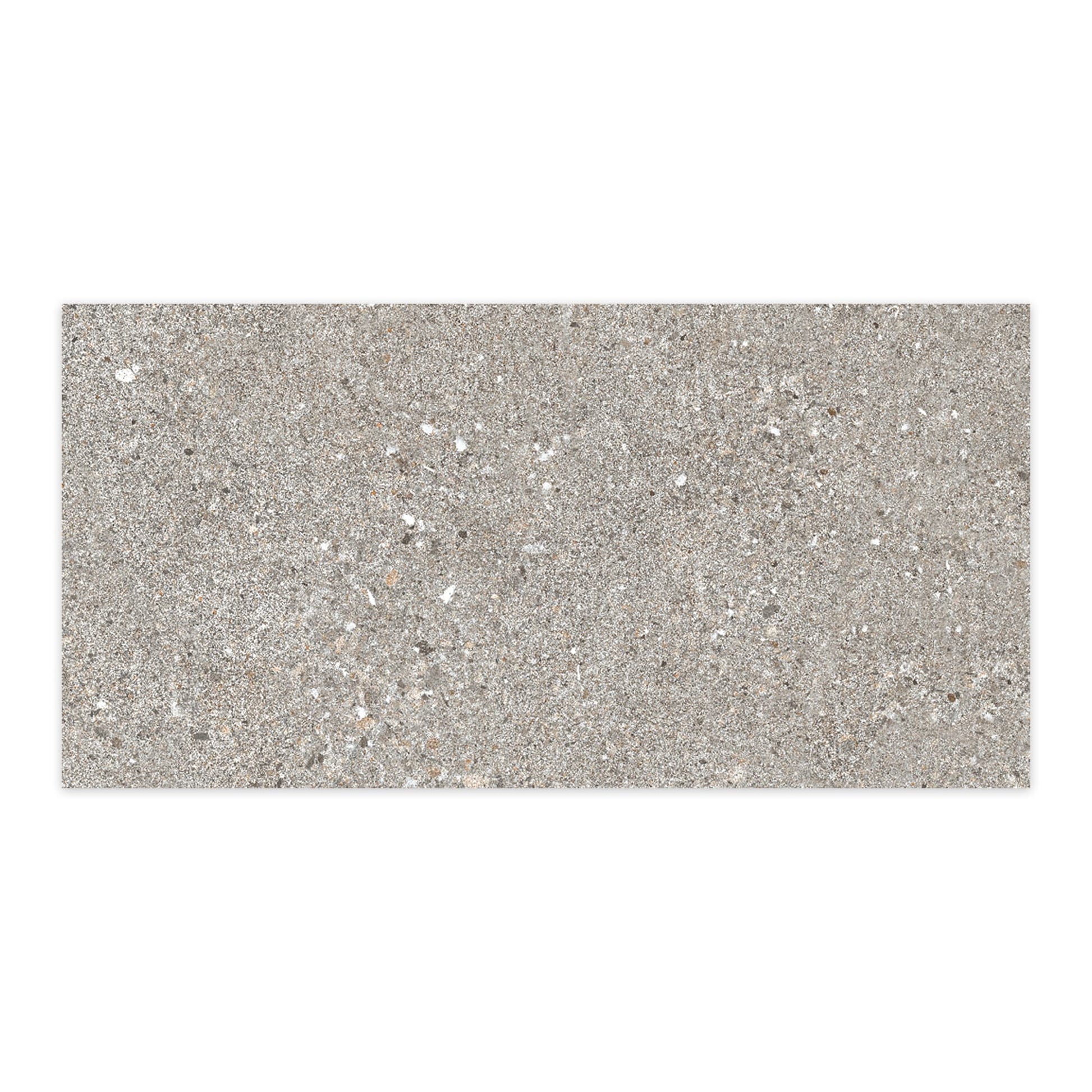 Carrelage effet Béton Gris Cendré 120x60x0,9 cm In&Out Arvelis - Sol et mur intérieur et Sol extérieur