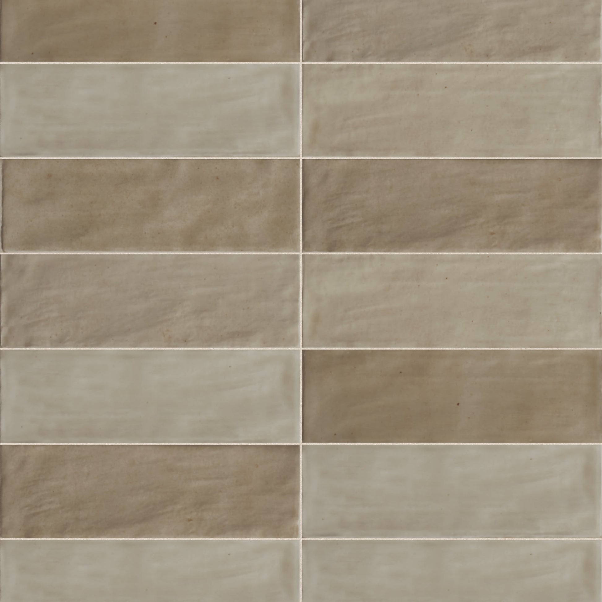 Carrelage effet Zellige Beige 20x6,5x0,85 cm Brillant Orisel - Mur intérieur