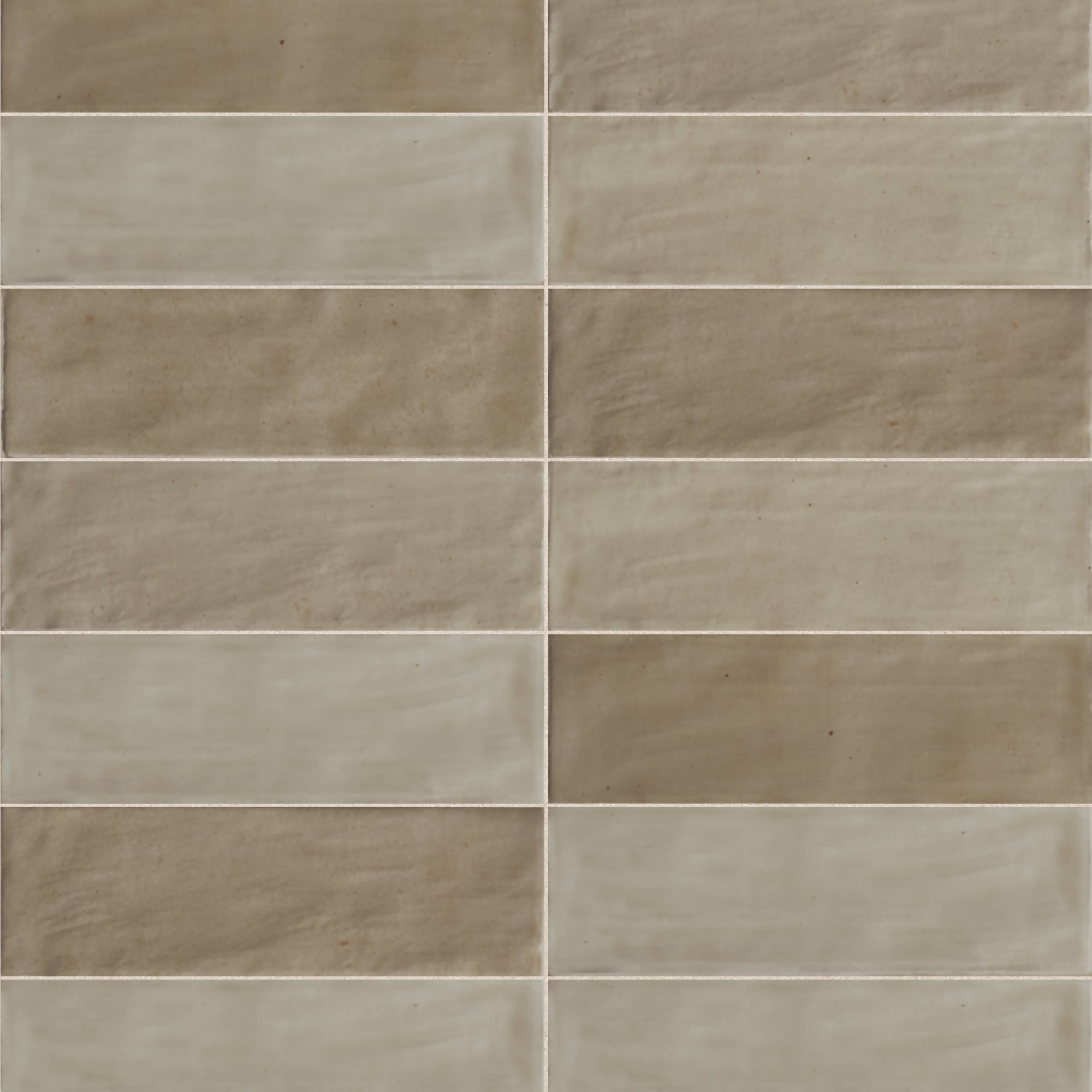 Carrelage effet Zellige Beige 20x6,5x0,85 cm Brillant Orisel - Mur intérieur