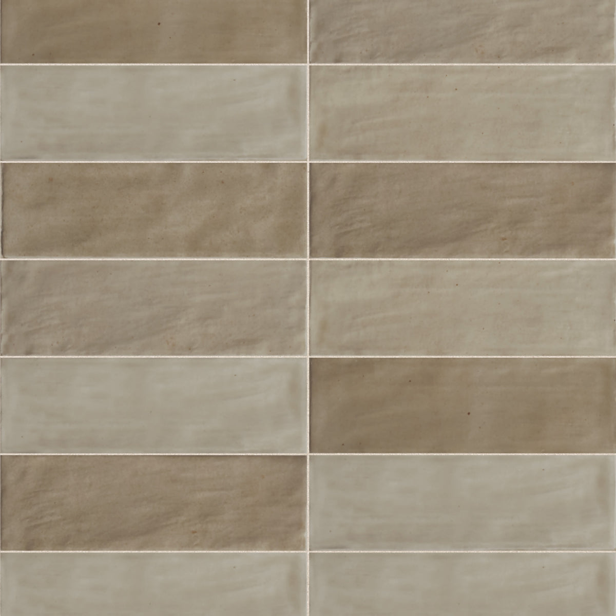 Carrelage effet Zellige Beige 20x6,5x0,85 cm Brillant Orisel - Mur intérieur