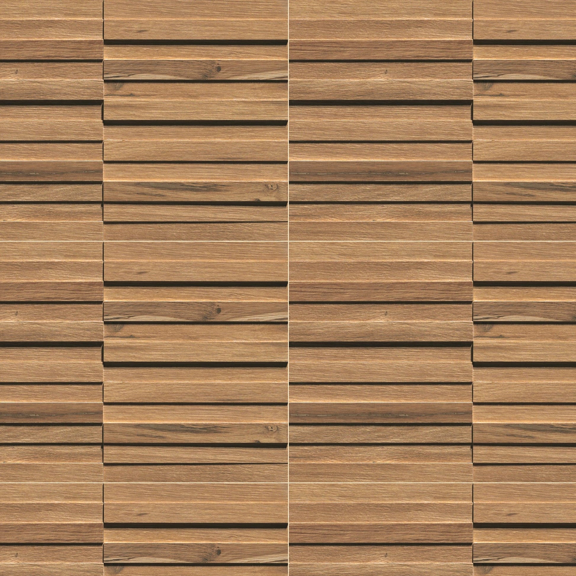 Carrelage effet Bois 3D Chêne Ambre 44x28,5x0,95 cm Mat Tarina - Mur intérieur