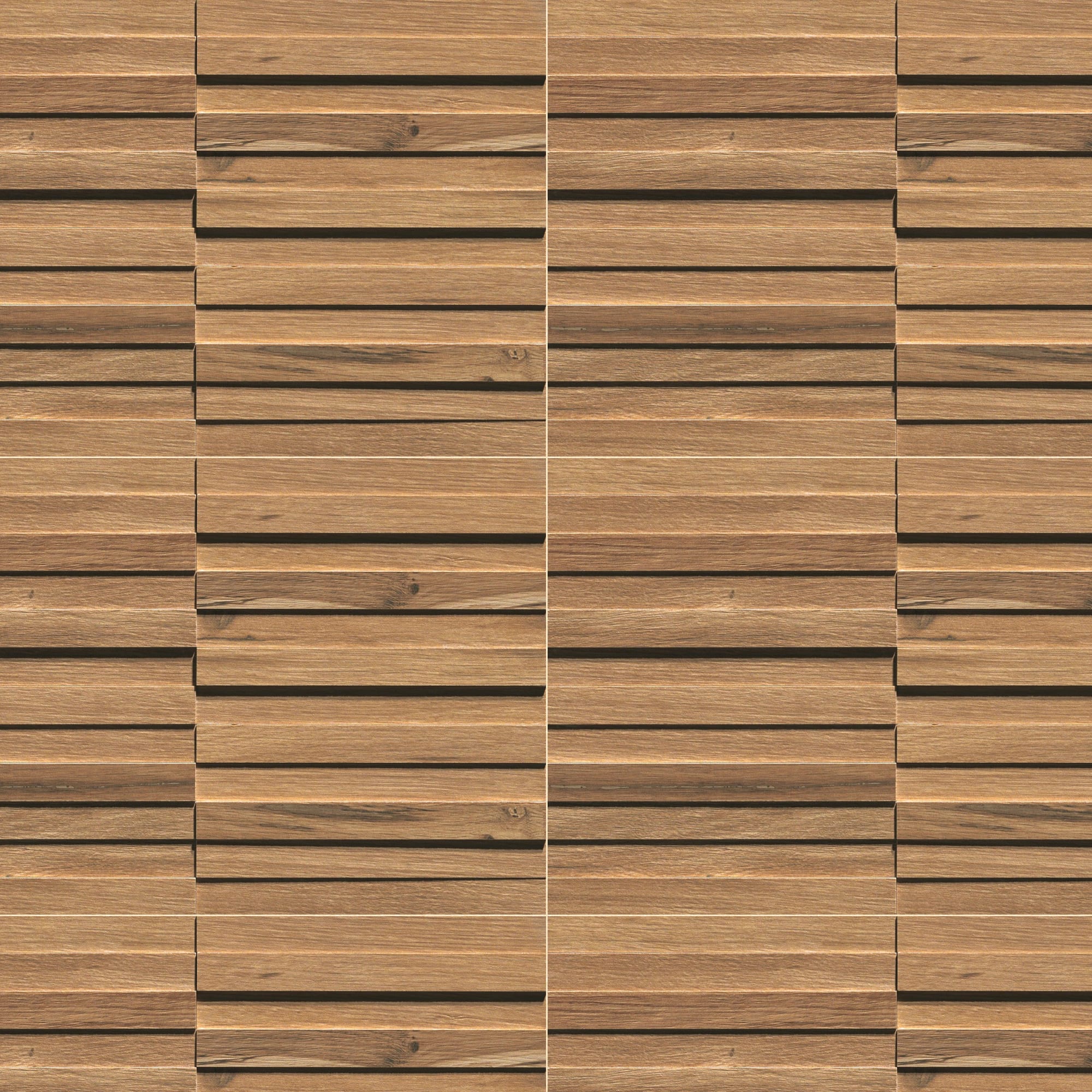 Carrelage effet Bois 3D Chêne Ambre 44x28,5x0,95 cm Mat Tarina - Mur intérieur