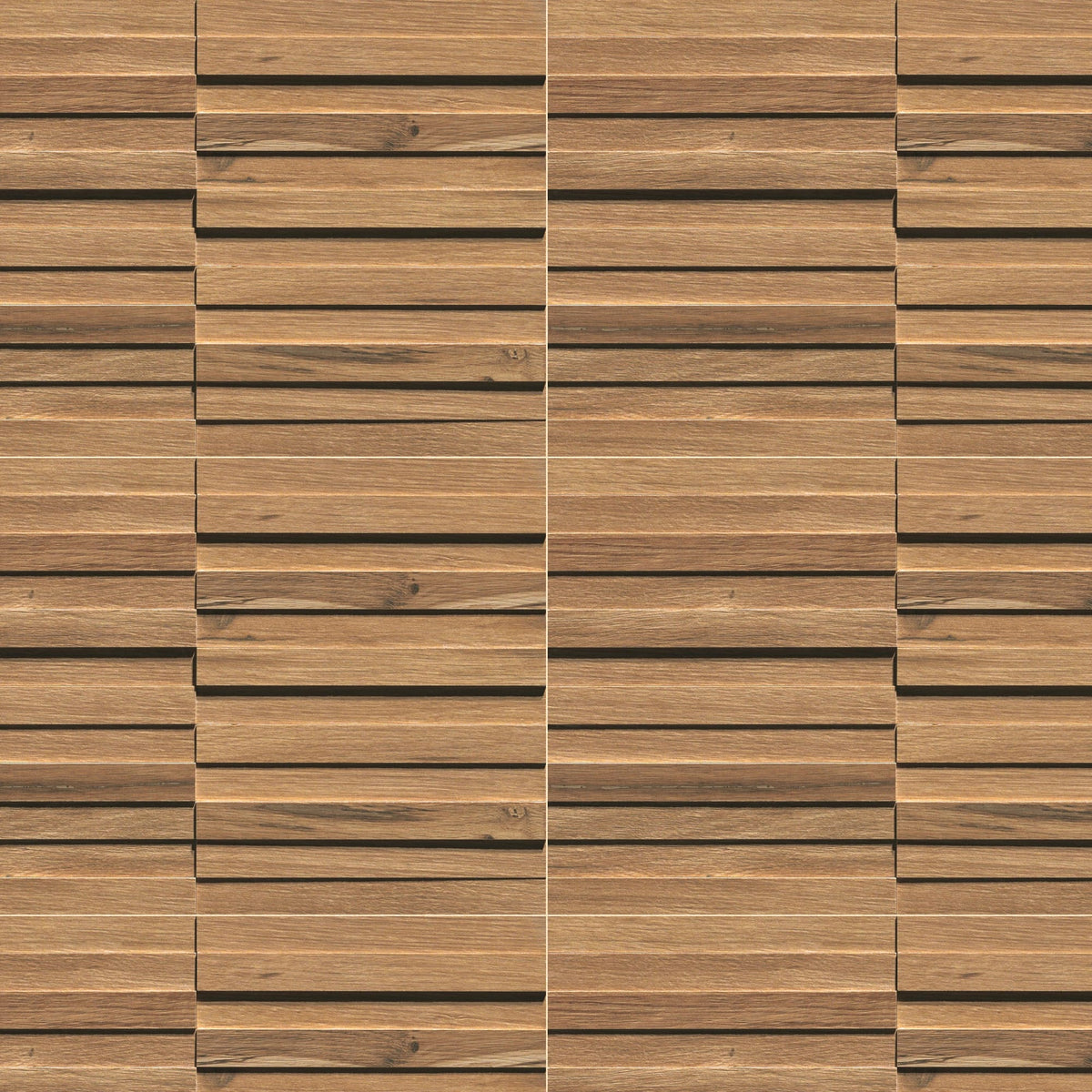 Carrelage effet Bois 3D Chêne Ambre 44x28,5x0,95 cm Mat Tarina - Mur intérieur