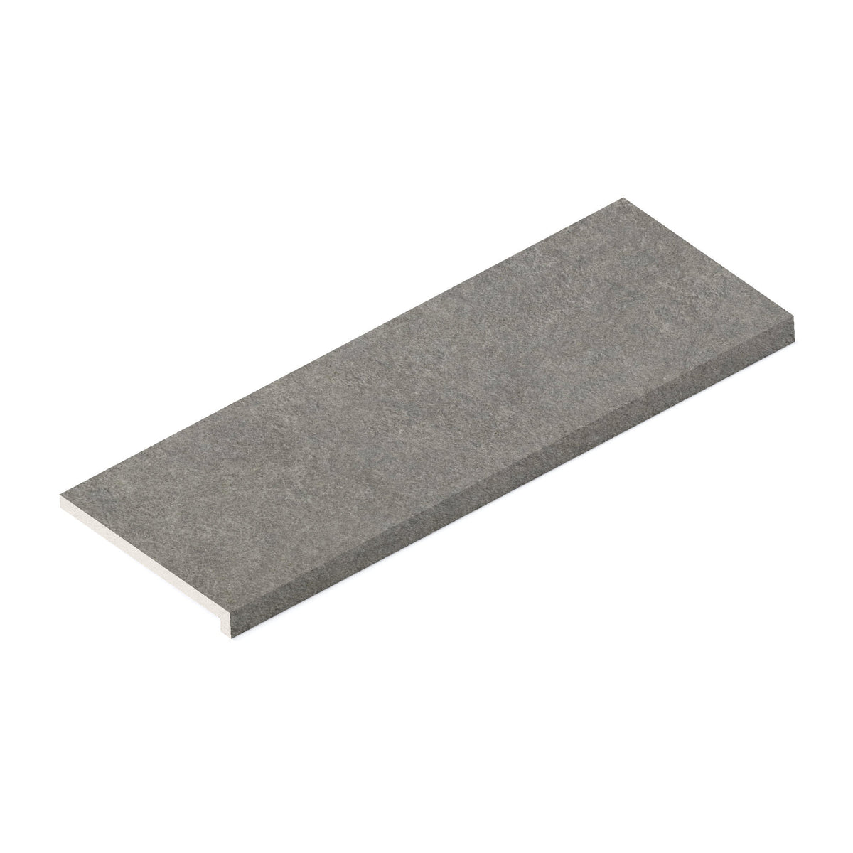 Margelle de piscine effet Pierre Quartzite Gris Fumé Cut 90x33x2 cm Bord Droit avec retombée Venturo