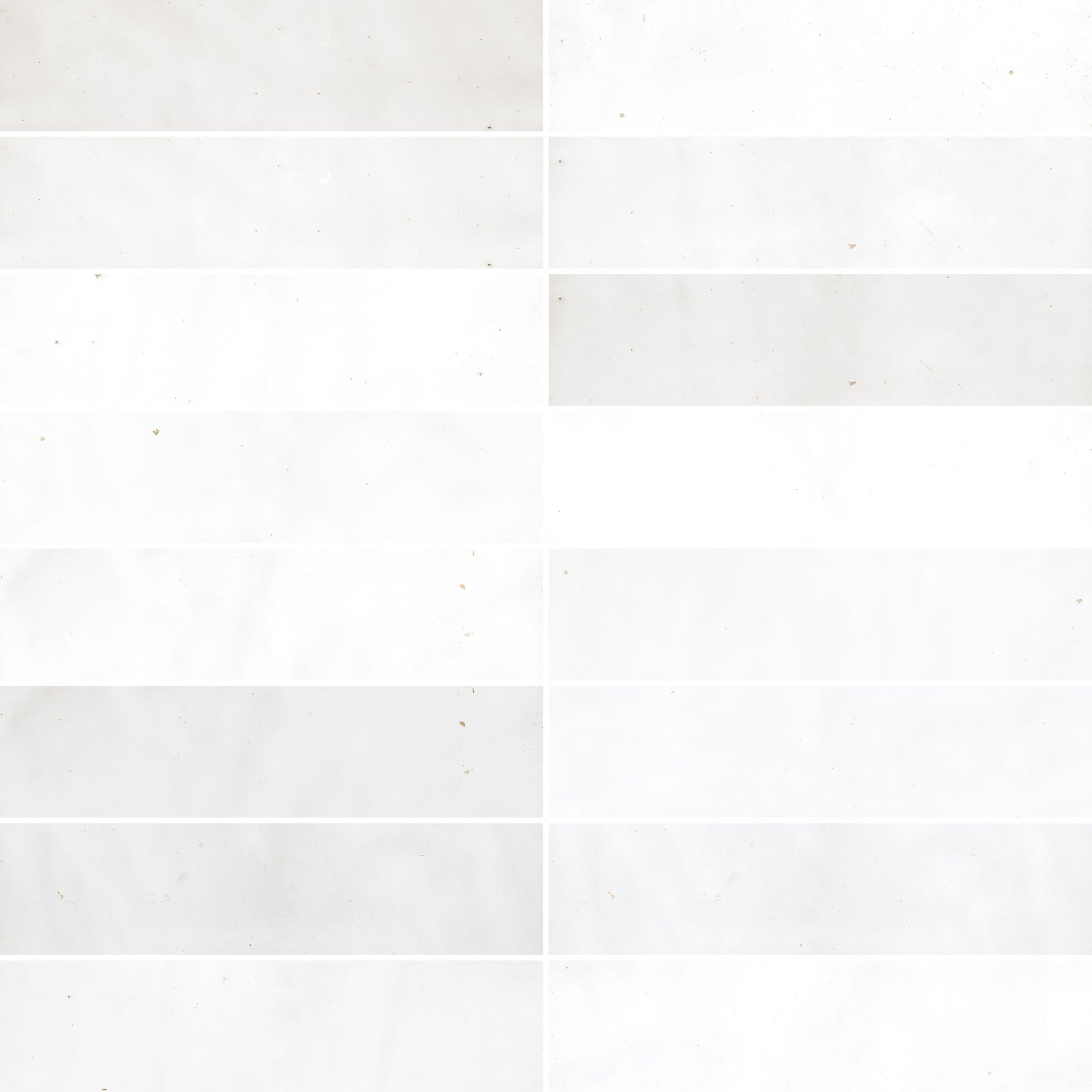 Carrelage effet Zellige Blanc 20x6,5x0,85 cm Mat Serinor - Mur intérieur