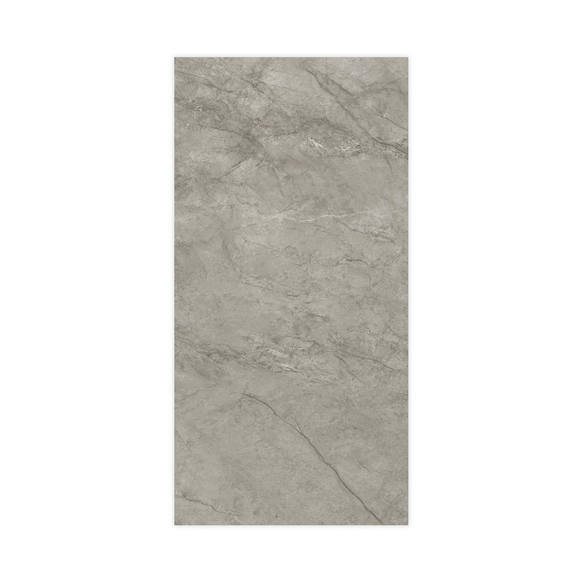 Carrelage effet Marbre Gris Royal 240x120x0,9 cm Brillant Orsiano - Mur intérieur
