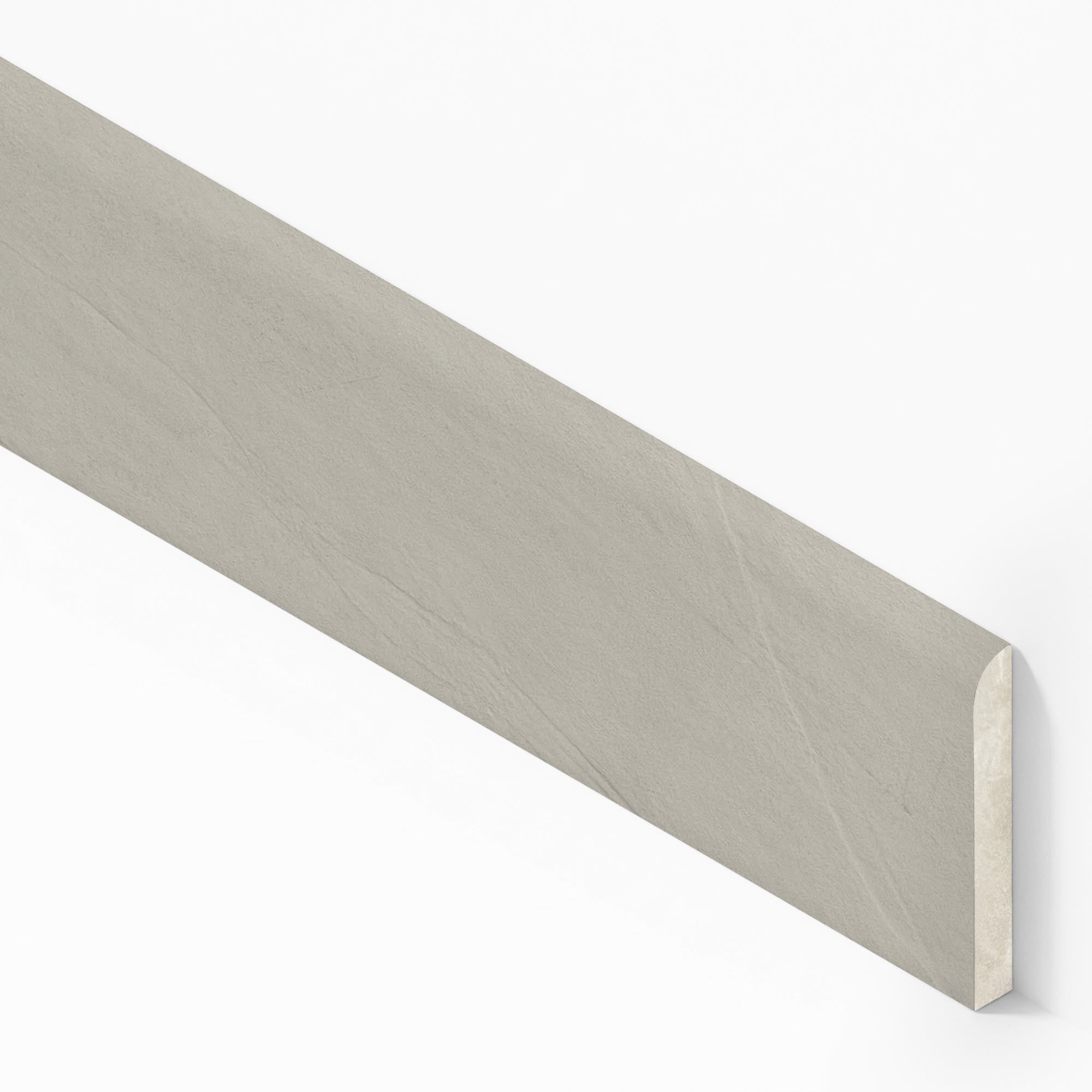 Plinthe carrelage effet Enduit Gris Perle 60x7,2 cm Mat Calviro