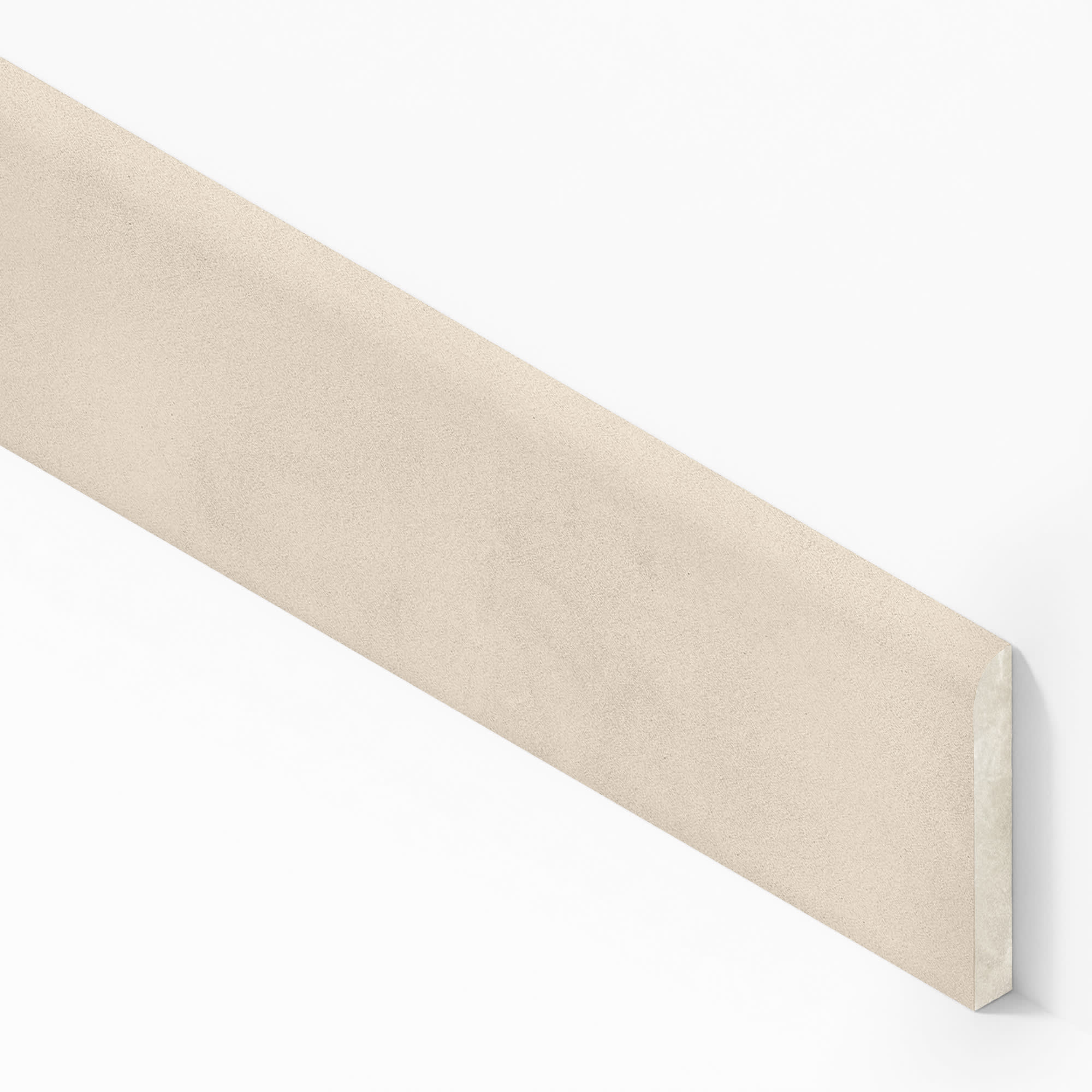 Plinthe carrelage effet Béton Beige Ivoire 120x7,2 cm Mat Montera
