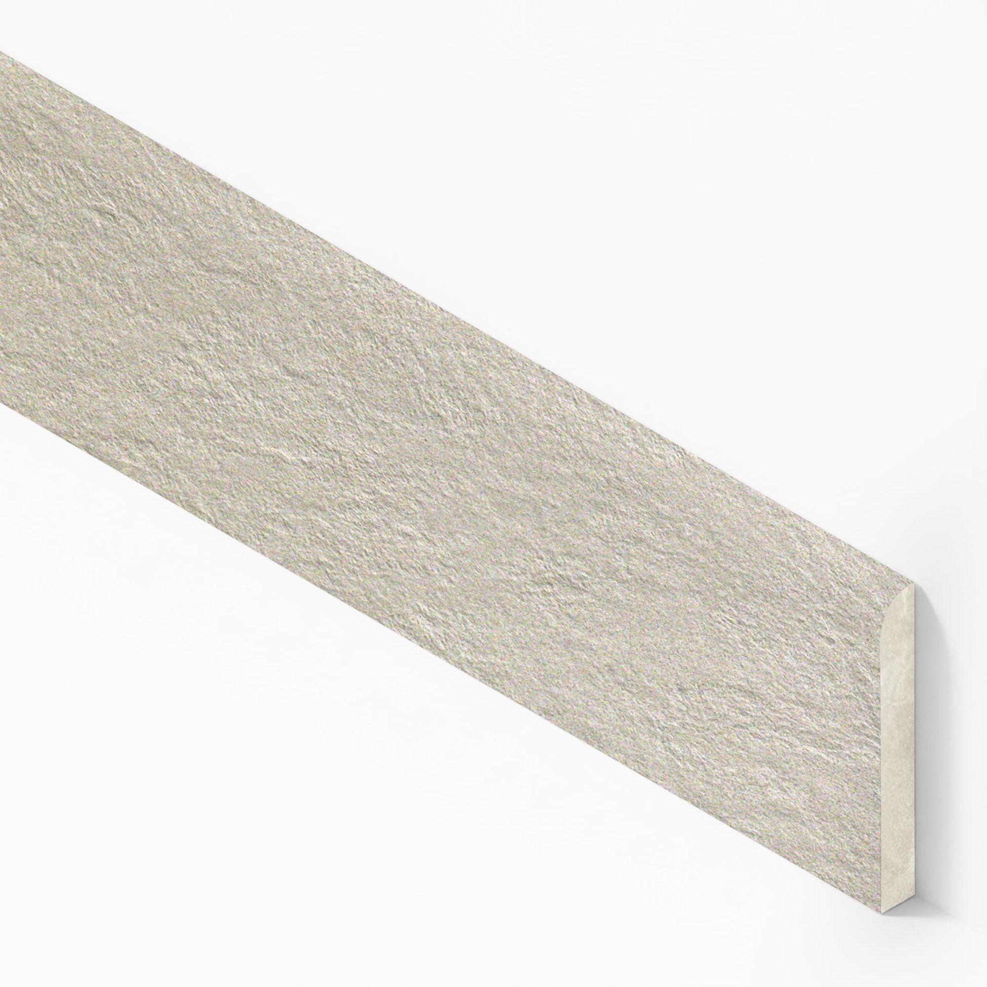 Plinthe carrelage effet Pierre Quartzite Gris Crème 60x7,2 cm Mat Teravio