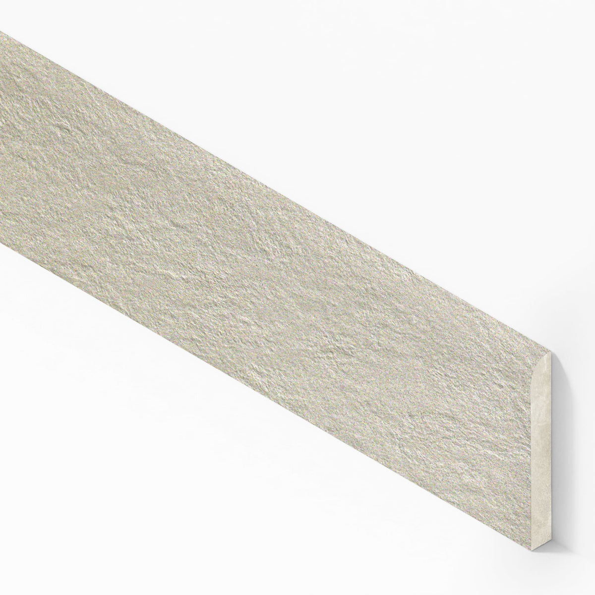 Plinthe carrelage effet Pierre Quartzite Gris Crème 60x7,2 cm Mat Teravio