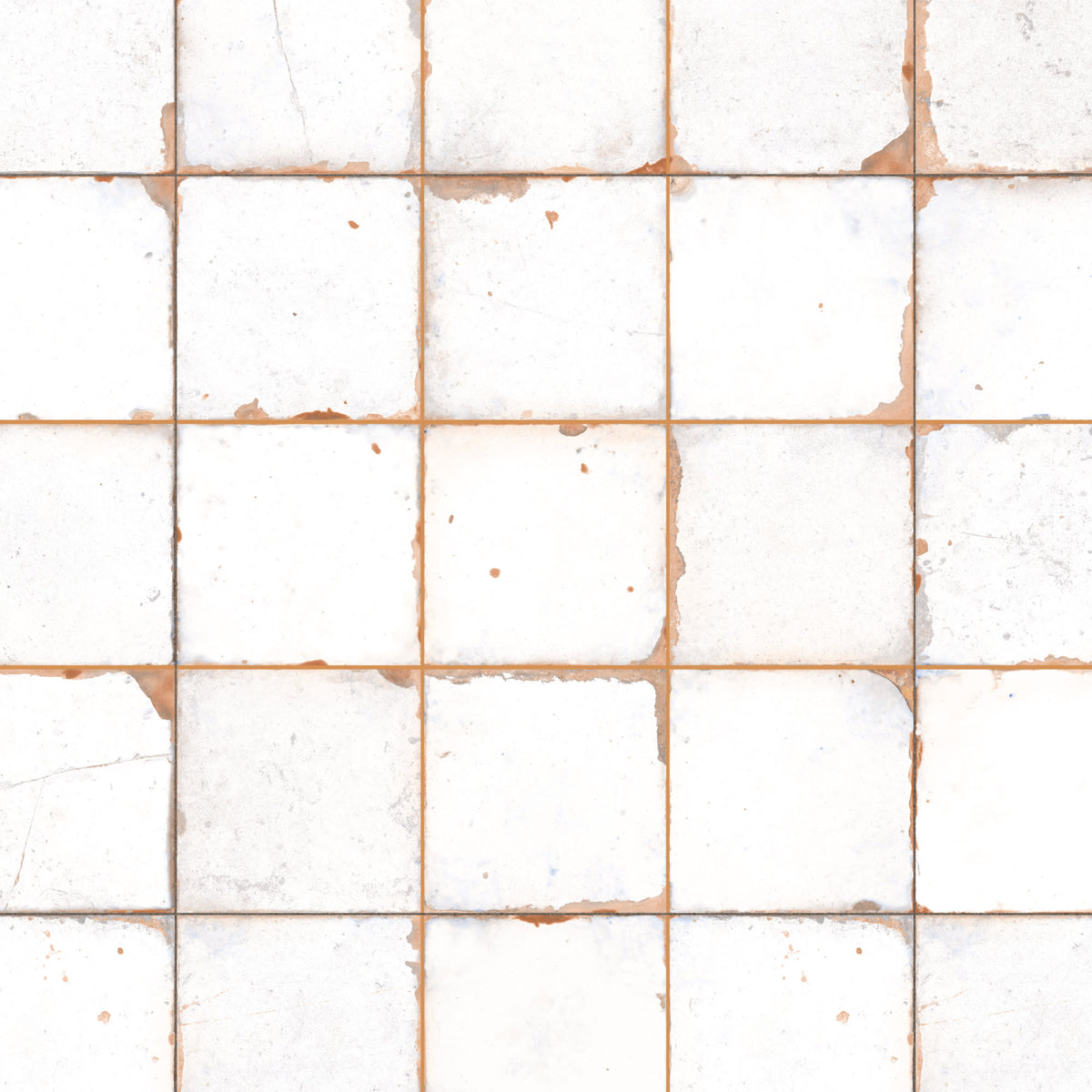 Carrelage Vintage Blanc 33x33x0,95 cm Castelia - Mur intérieur