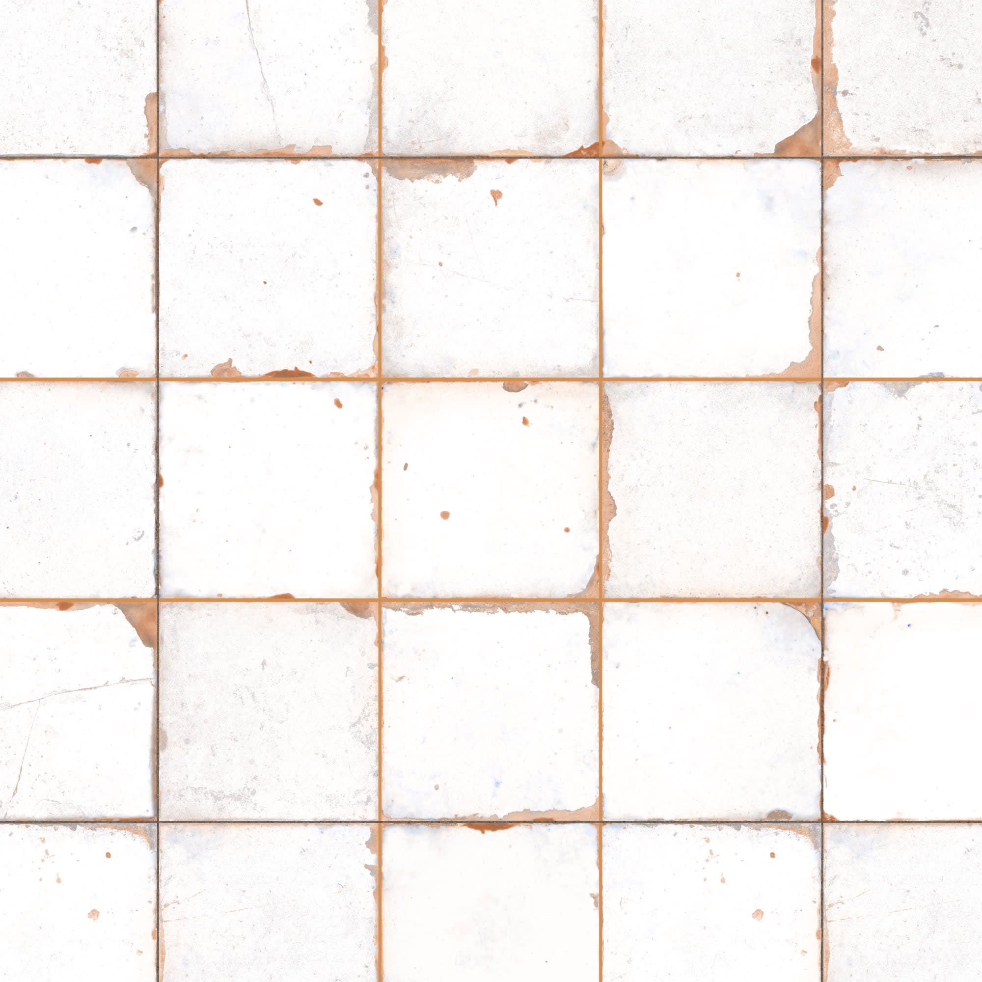 Carrelage Vintage Blanc 33x33x0,95 cm Castelia - Mur intérieur