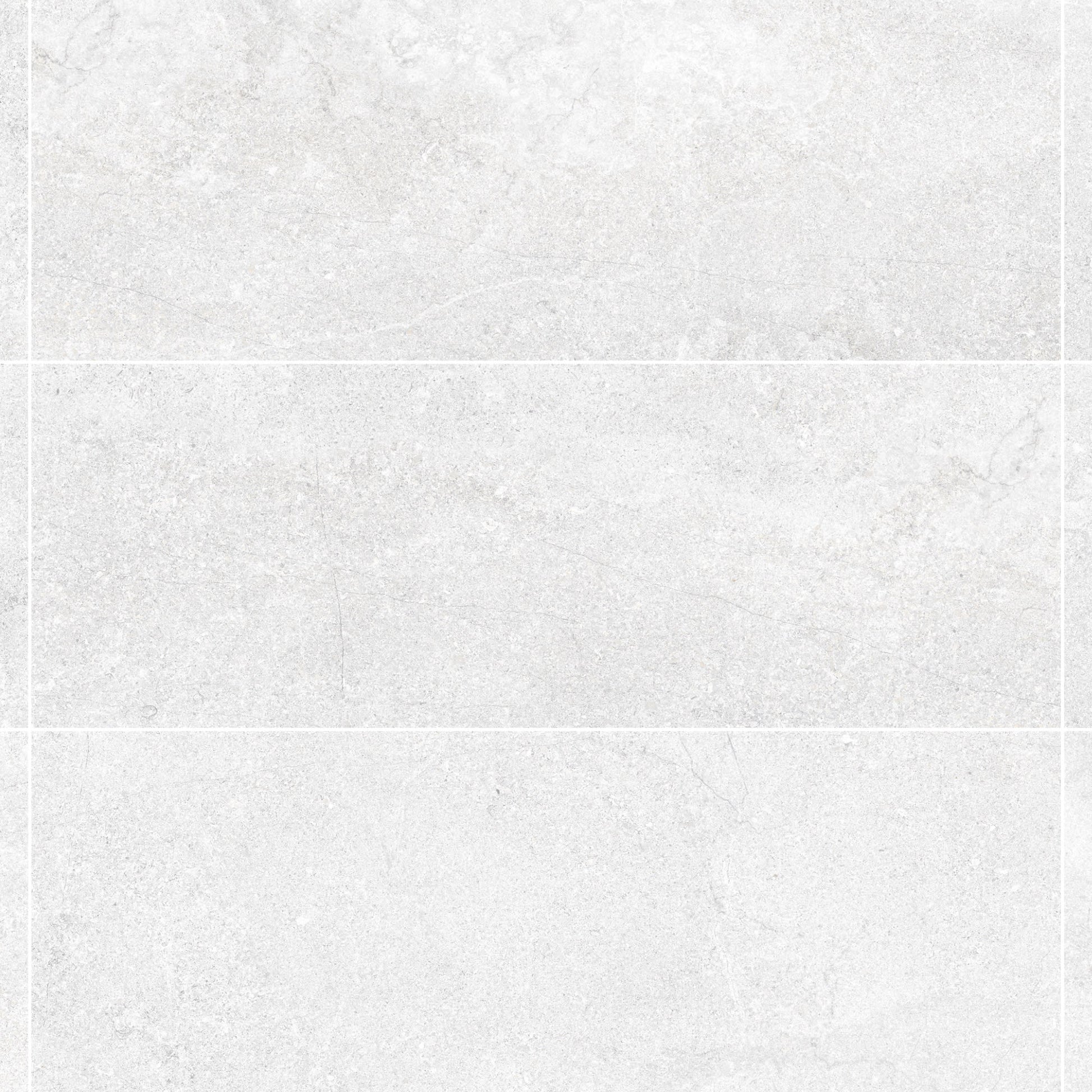 Carrelage effet Pierre Blanc Perle 100x33,3x0,86 cm Luzerio - Mur intérieur