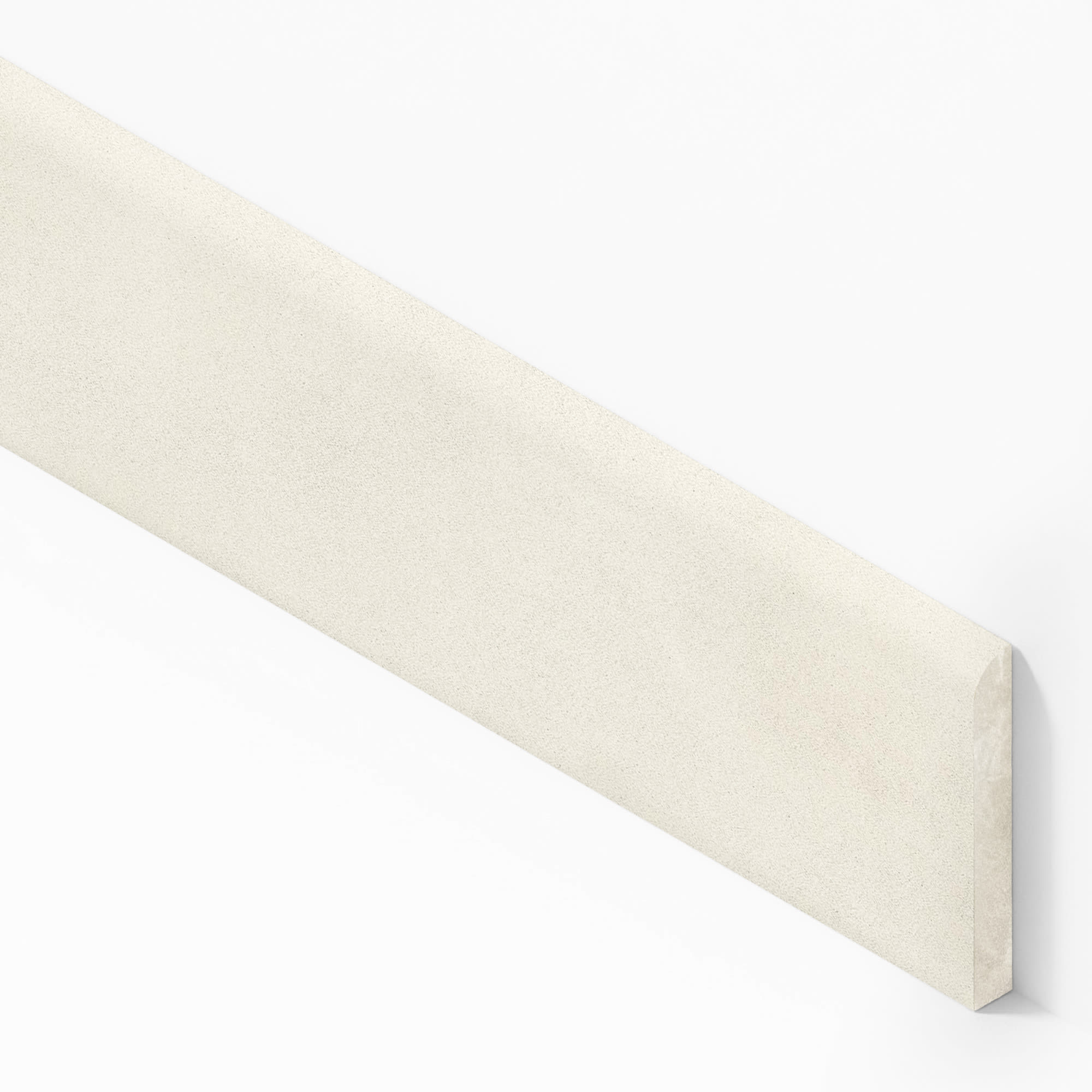 Plinthe carrelage effet Béton Blanc Lin 80x7,2 cm Mat Montera