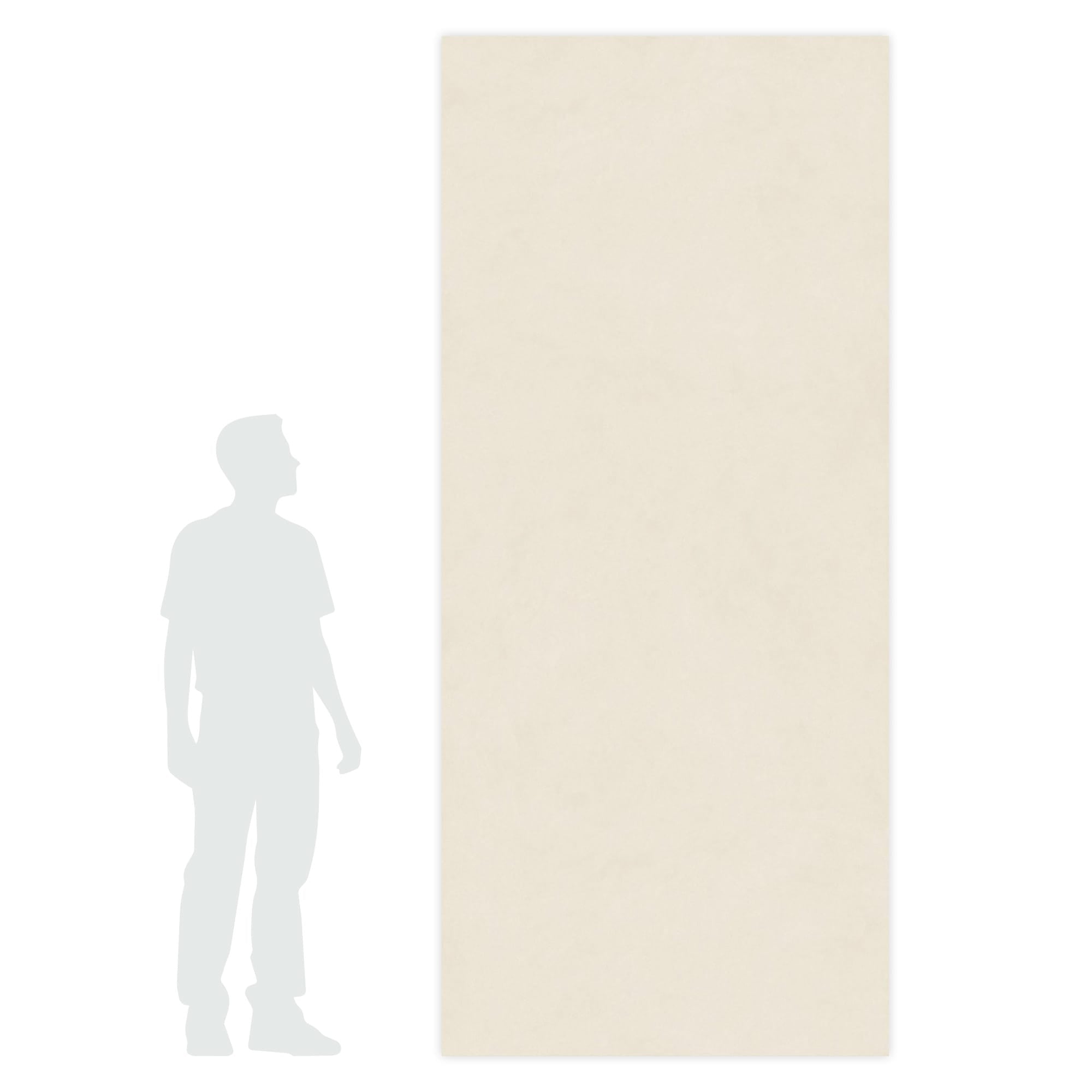 Carrelage effet Béton Blanc Crème 278x120x0,6 cm Mat Talvoro - Mur intérieur
