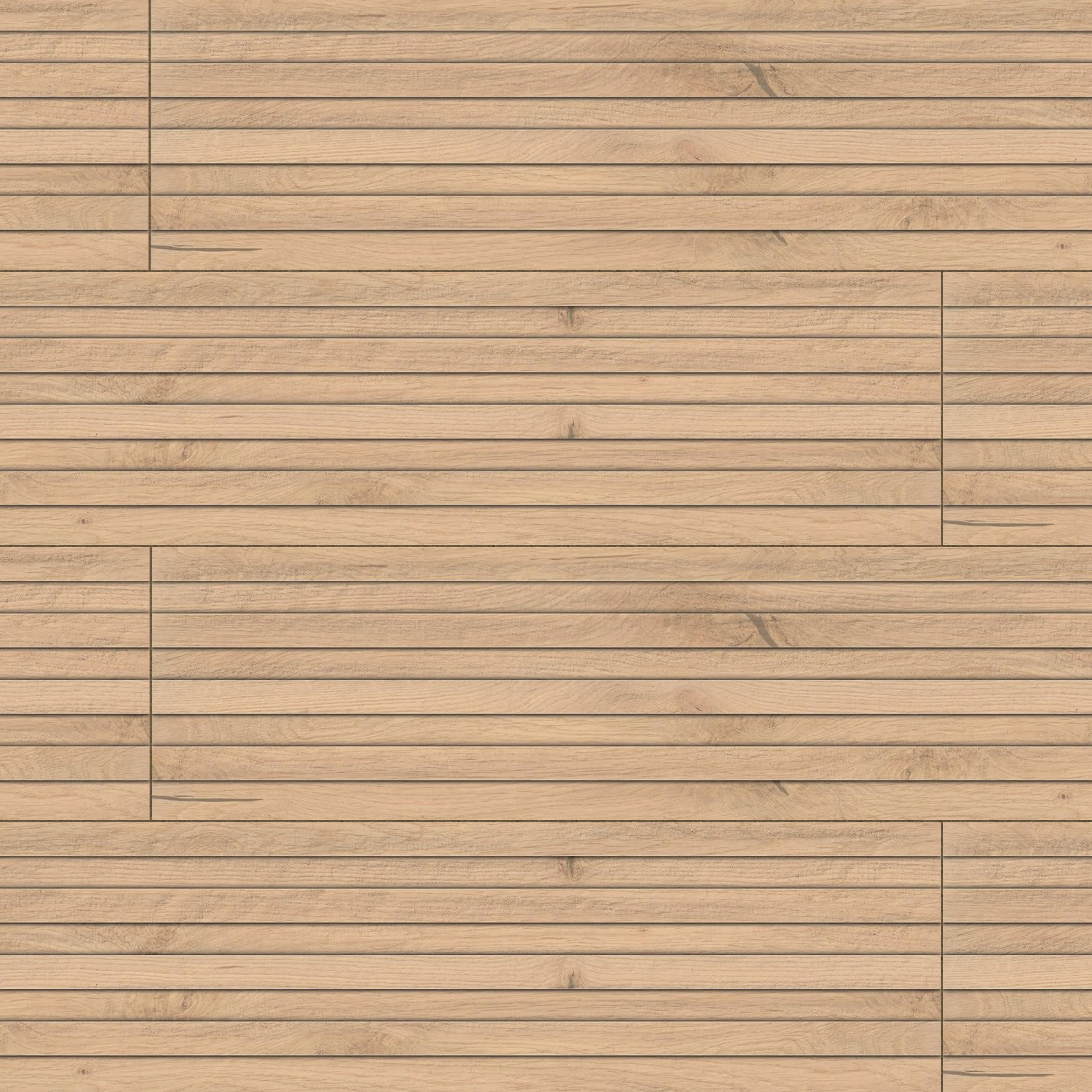 Carrelage effet Bois 3D Chêne Luce Linea 120x18,5x0,9 cm Mat Cedrano - Mur intérieur