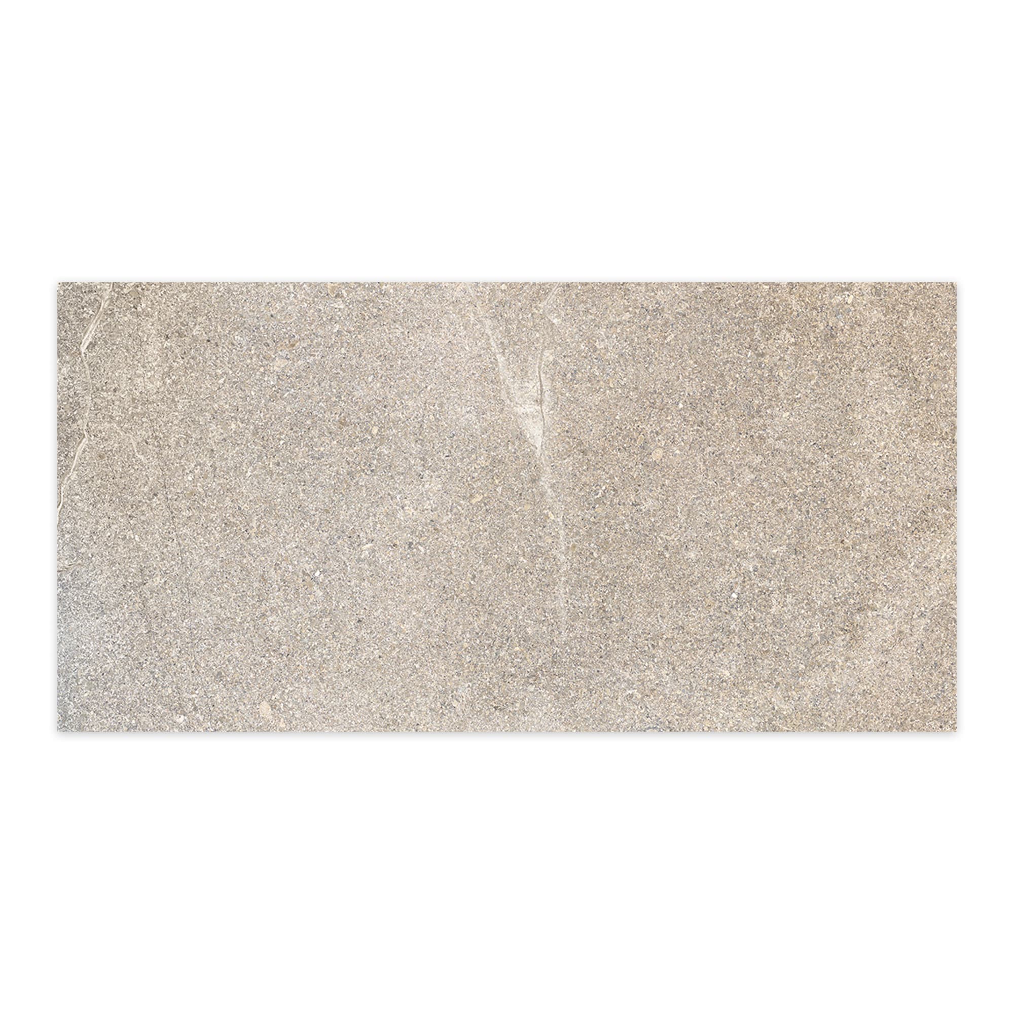 Carrelage effet Pierre Beige 120x60x0,9 cm In&Out Luzerio - Sol et mur intérieur et Sol extérieur