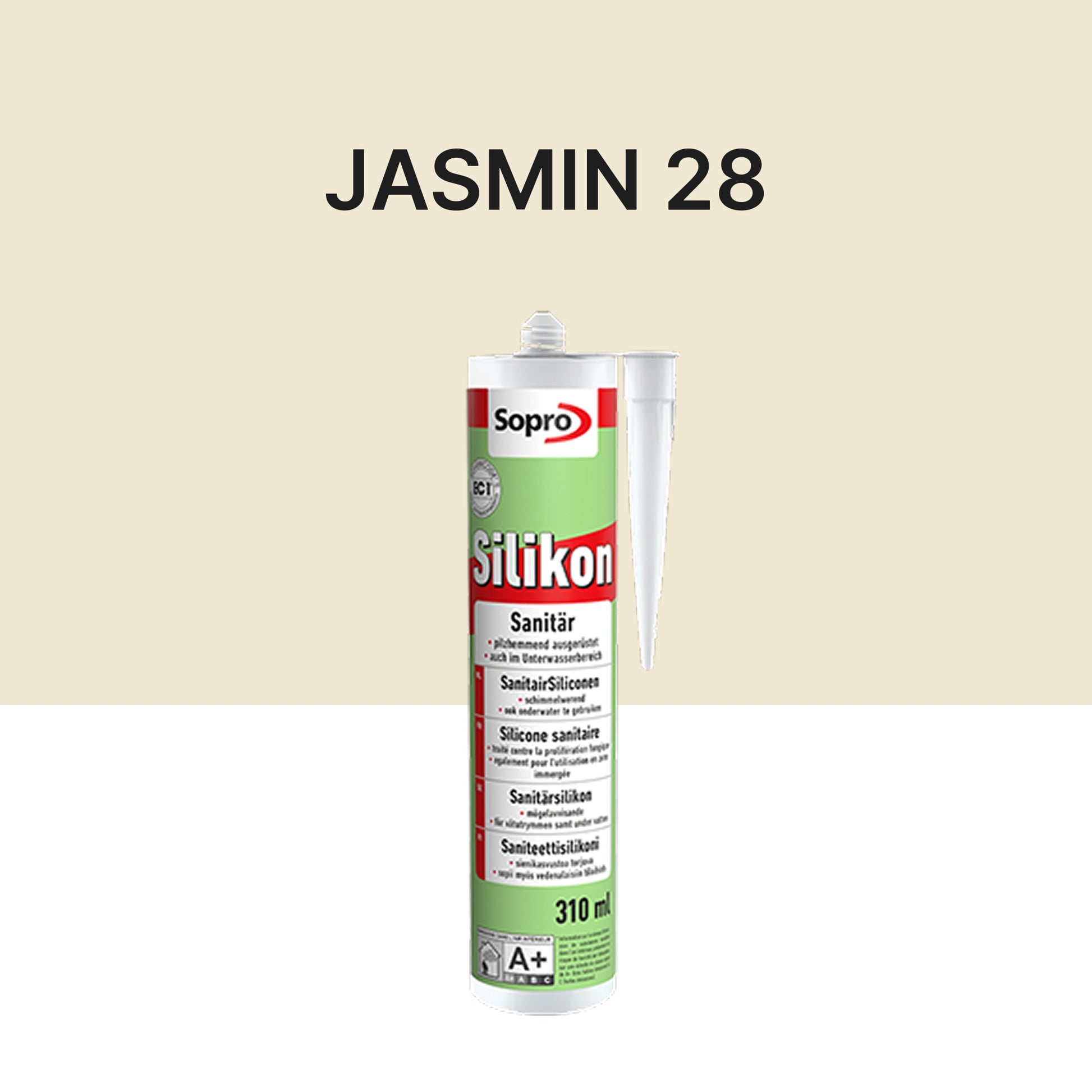 Mastic silicone spécial piscine - Jasmin 28 - 310 ml