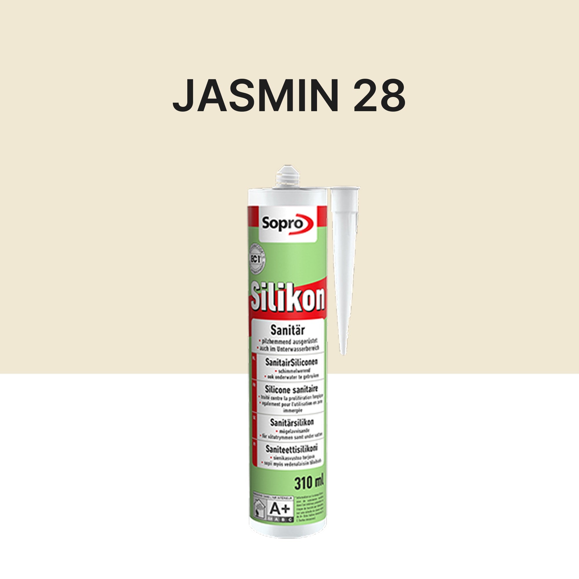 Mastic silicone spécial piscine - Jasmin 28 - 310 ml