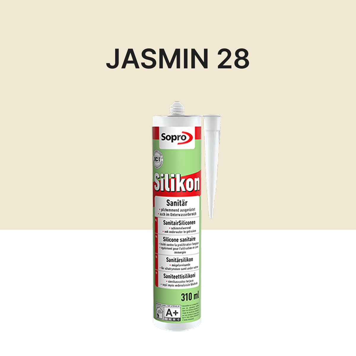 Mastic silicone spécial piscine - Jasmin 28 - 310 ml