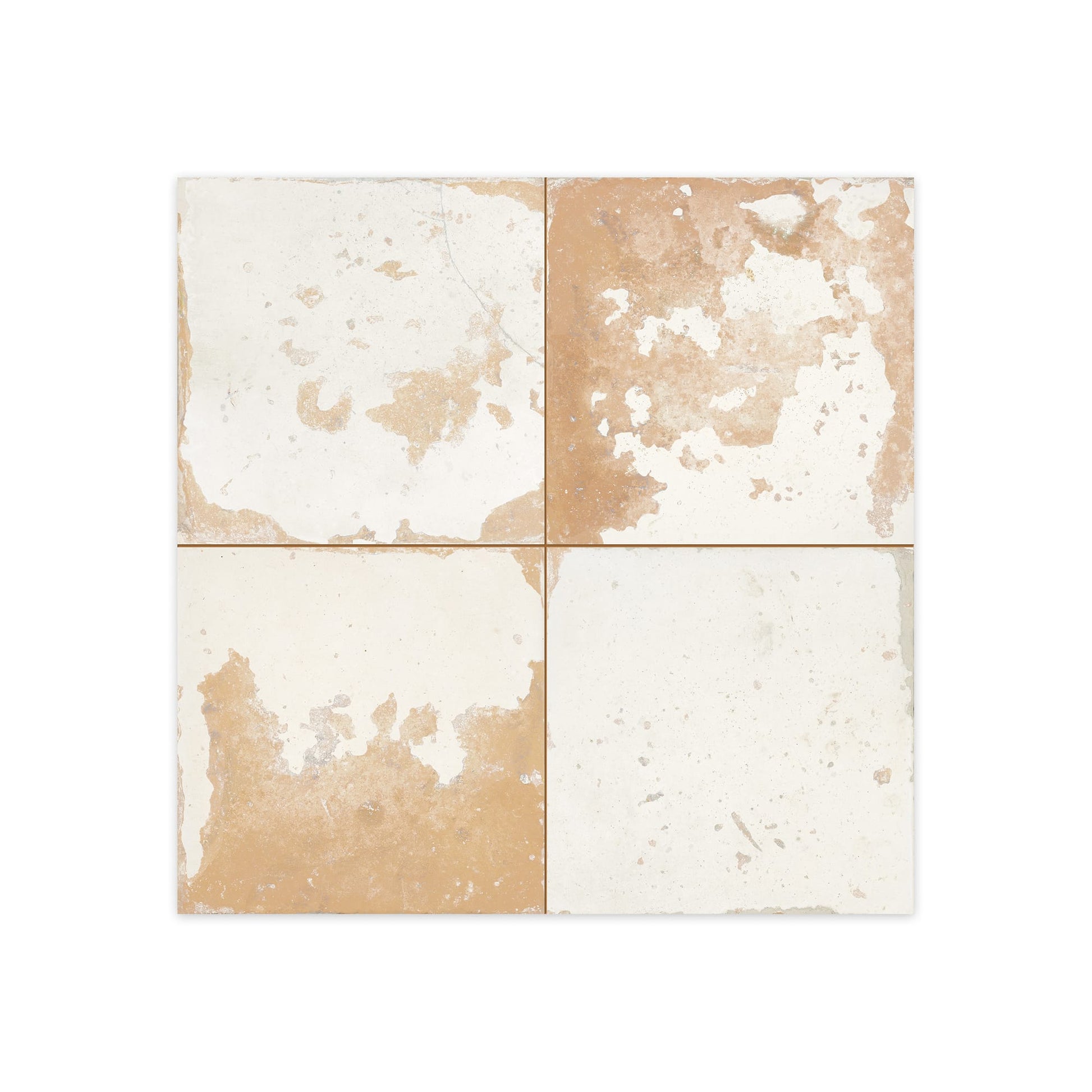 Carrelage Vintage Blanc 45x45x0,95 cm Solvera - Sol et mur intérieur