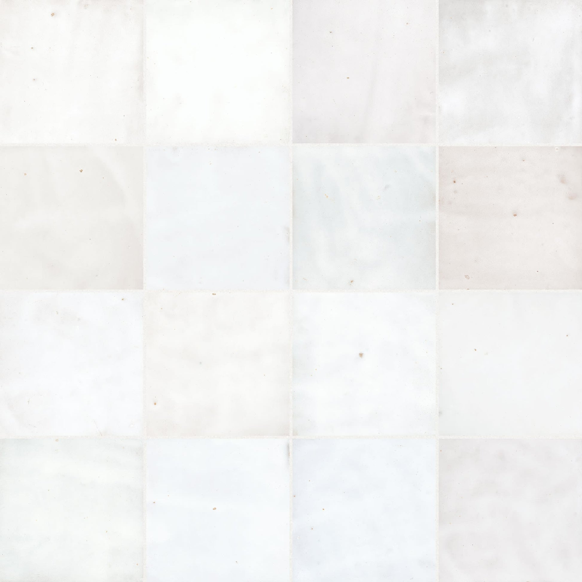Carrelage effet Zellige Blanc 10x10x0,85 cm Mat Serinor - Mur intérieur