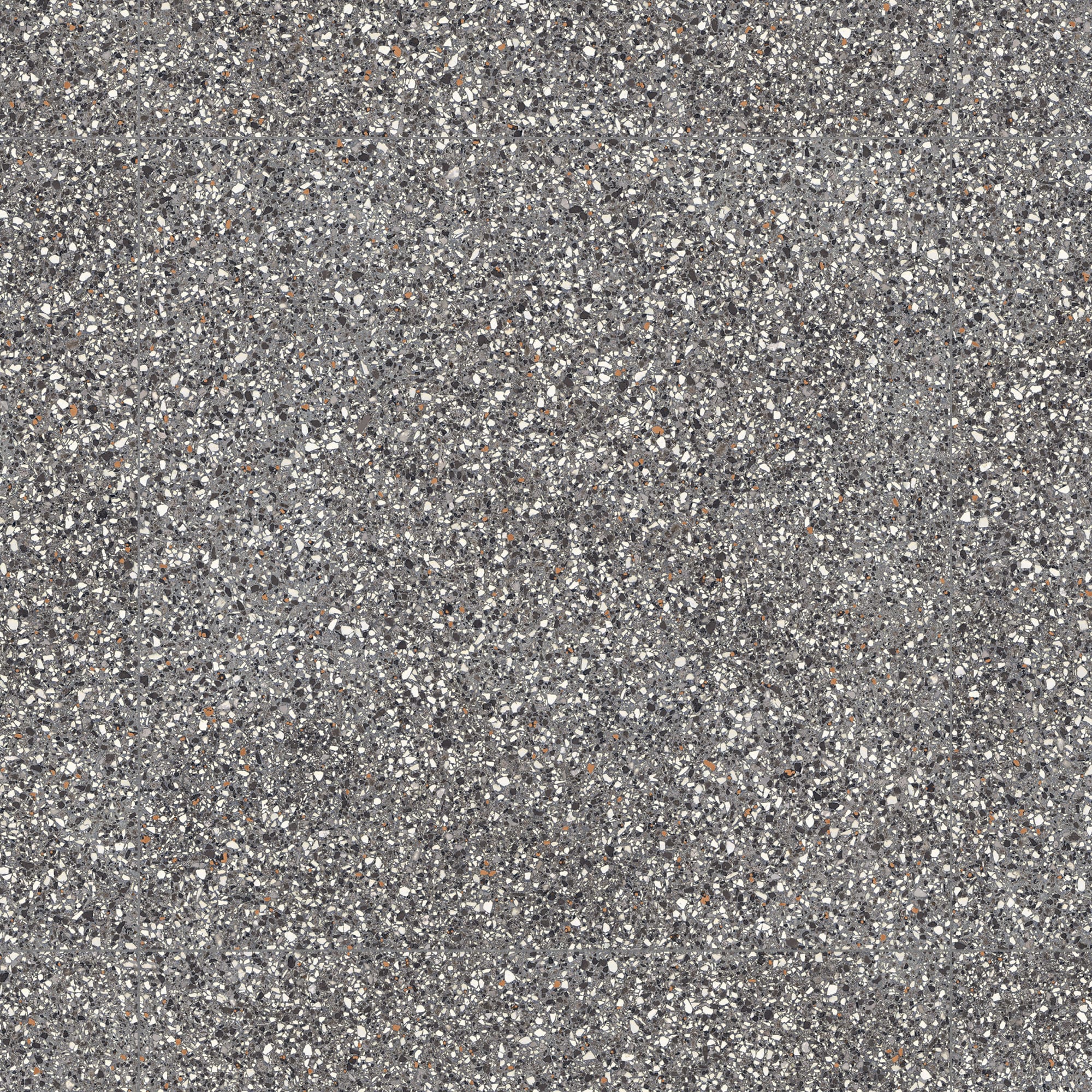 Carrelage Vintage effet Terrazzo Gris 90x90x0,9 cm Belrosa - Sol et mur intérieur et Sol extérieur