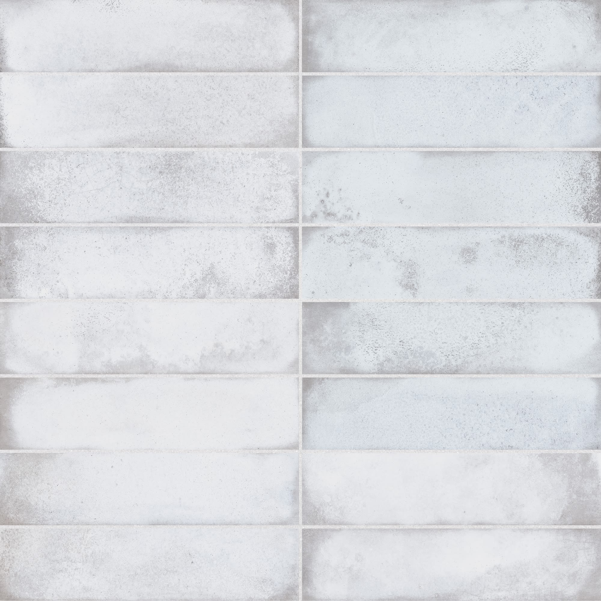 Carrelage effet Zellige Blanc 25x6x0,82 cm Orvian - Mur intérieur