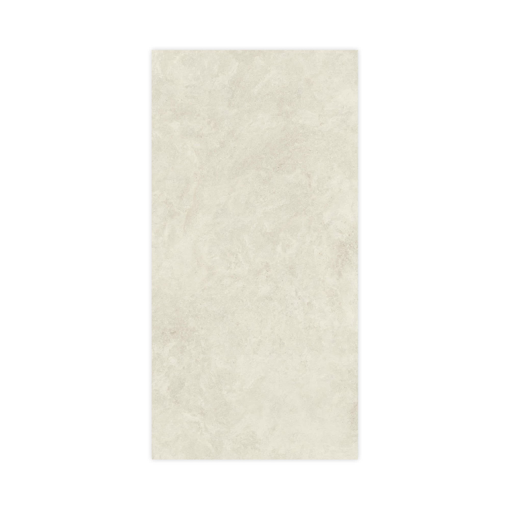 Carrelage effet Pierre Calcaire Ivoire 240x120x0,9 cm Mat Rocalta - Mur intérieur