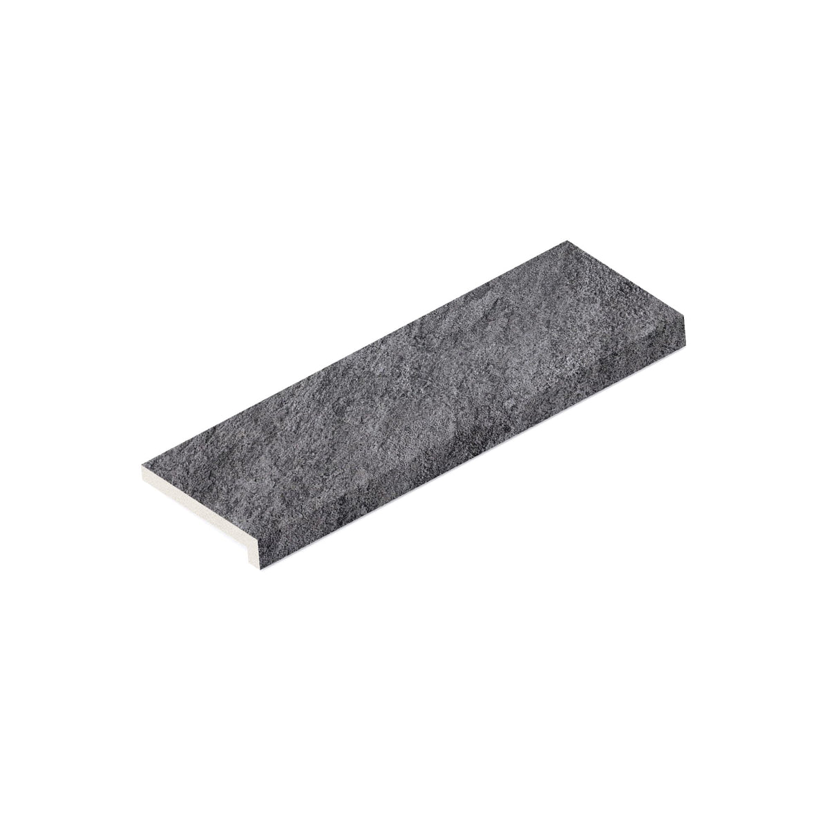 Margelle de piscine effet Pierre Quartzite Gris Ombre 60x20x2 cm Bord Droit avec retombée Teravio