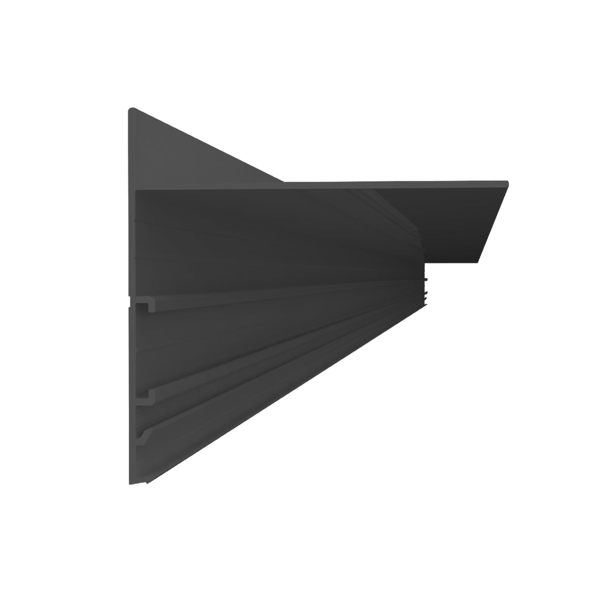 Profilé alu pour terrasse sur plots 240x10 cm Gris Anthracite - YEED