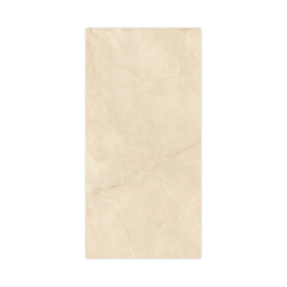 Carrelage effet Onyx Beige Albâtre 240x120x0,9 cm Brillant Nerolio - Mur intérieur